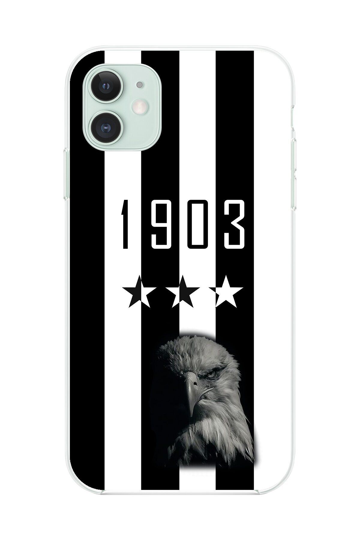 Dali Design iPhone 11 Uyumlu Şeffaf Kılıf Şeffaf 1907 Boğa Tasarımlı