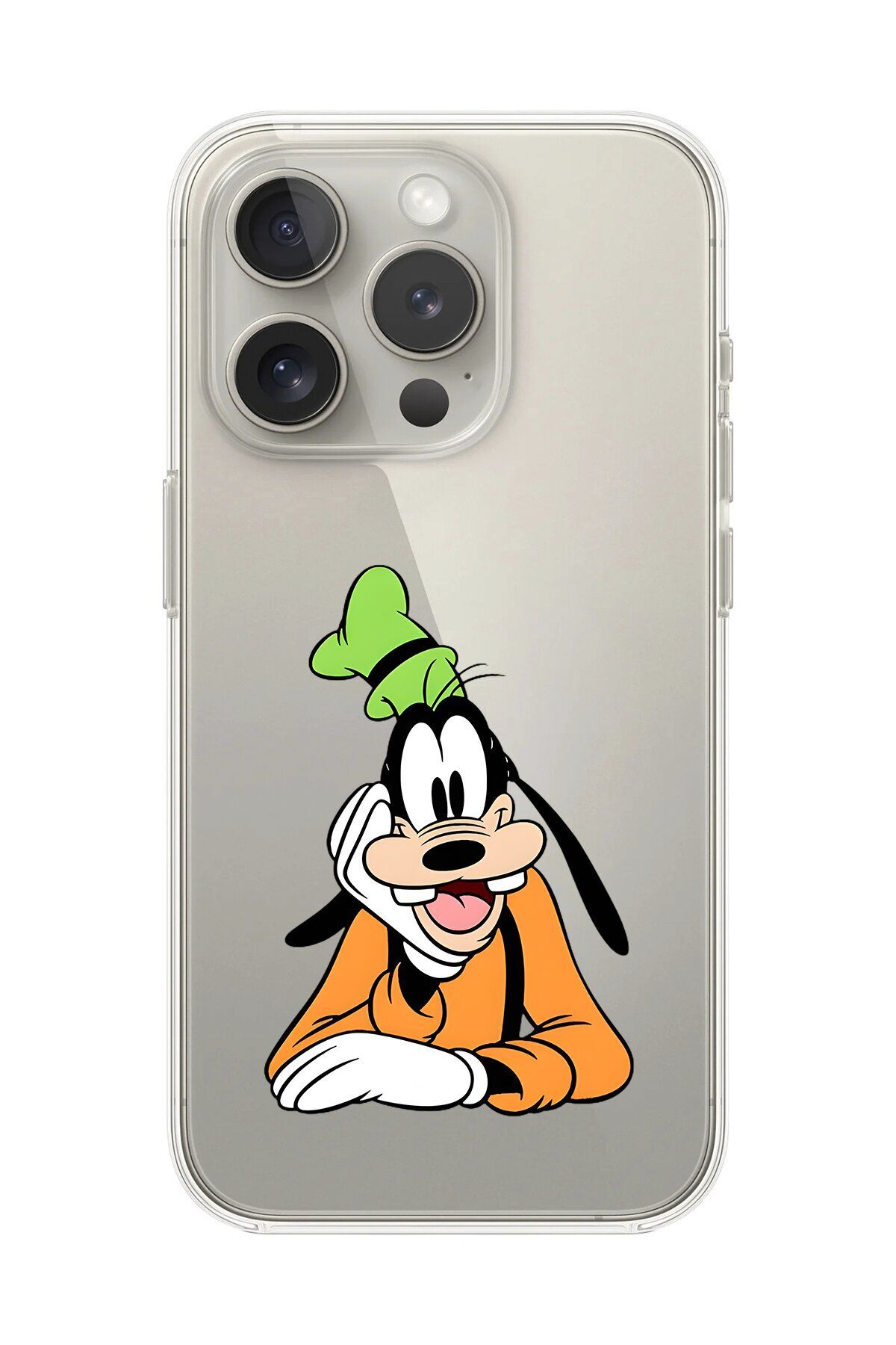 Dali Design iPhone 11 Pro Max Uyumlu Şeffaf Kılıf Cartoon Goofy 5 Tasarımlı