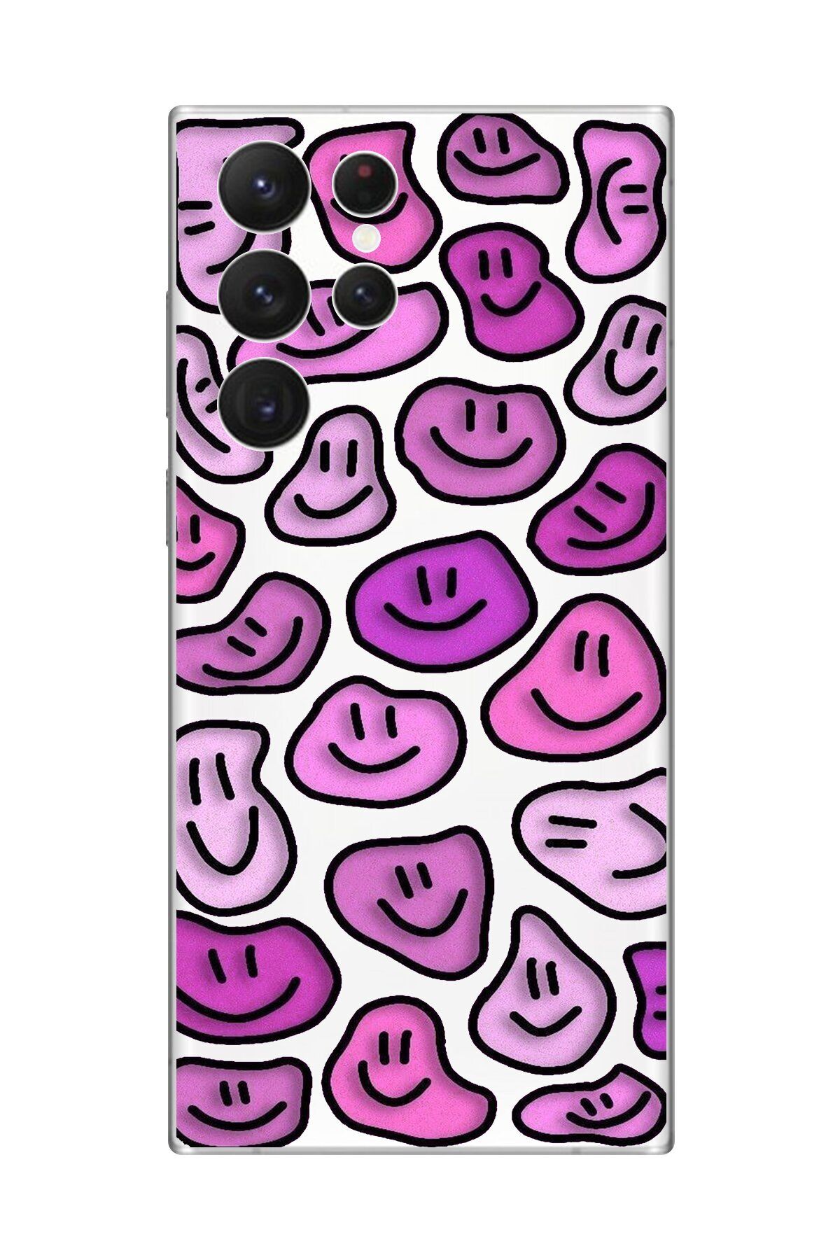Dali Design Samsung Galaxy S22 Ultra Uyumlu Şeffaf Kılıf Şeffaf Wallpaper 7 Tasarımlı