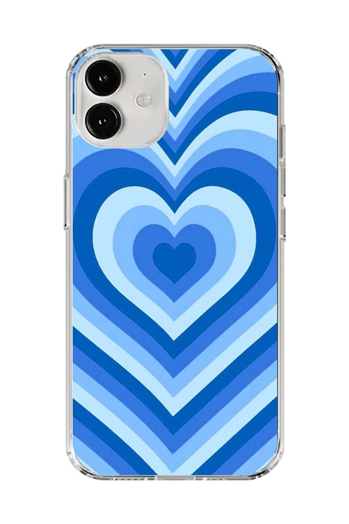 Dali Design iPhone 12 Uyumlu Şeffaf Kılıf Kalp 4 Tasarımlı