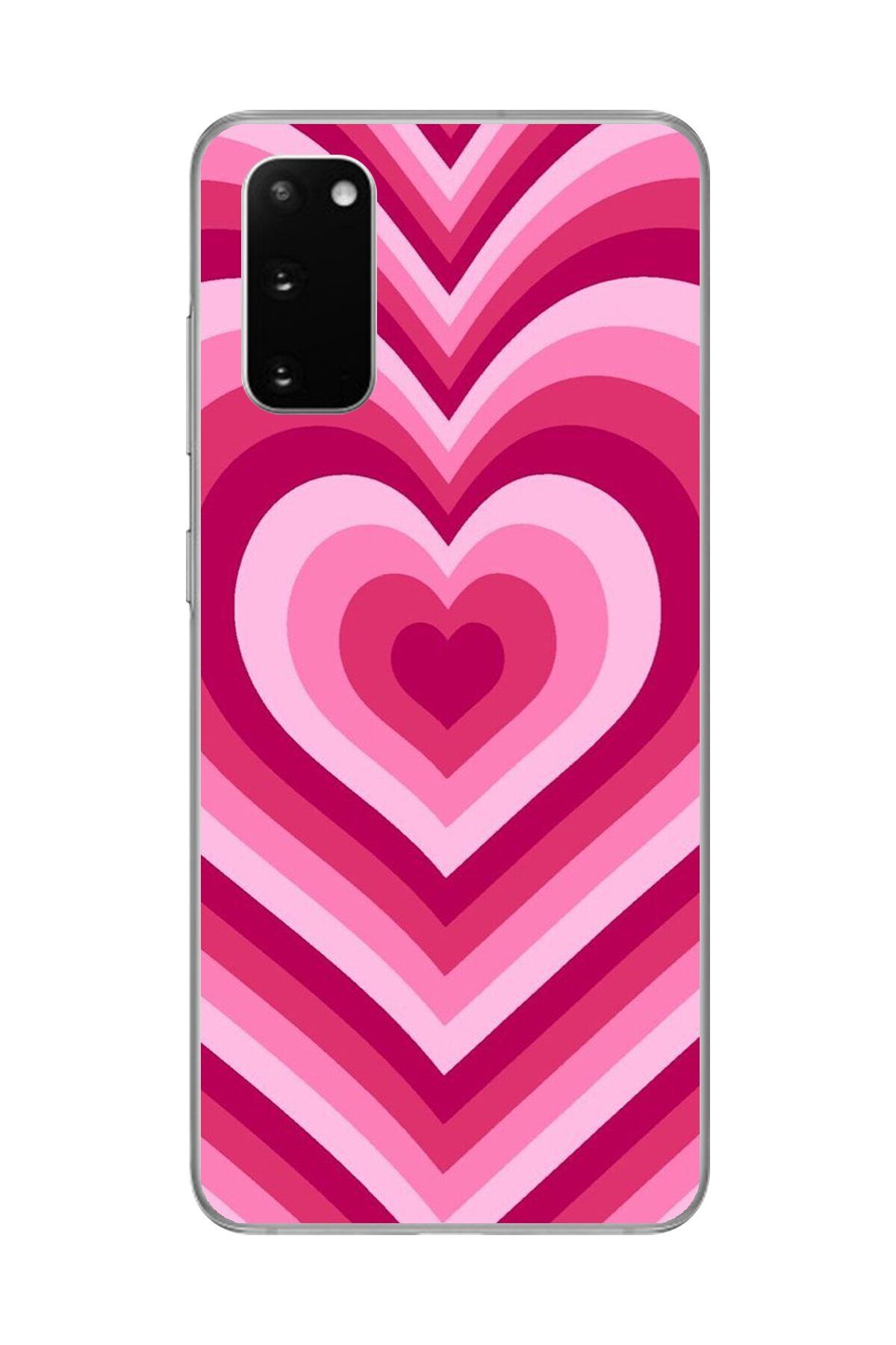 Dali Design Galaxy S20 Uyumlu Şeffaf Kılıf Kalp 1 Tasarımlı