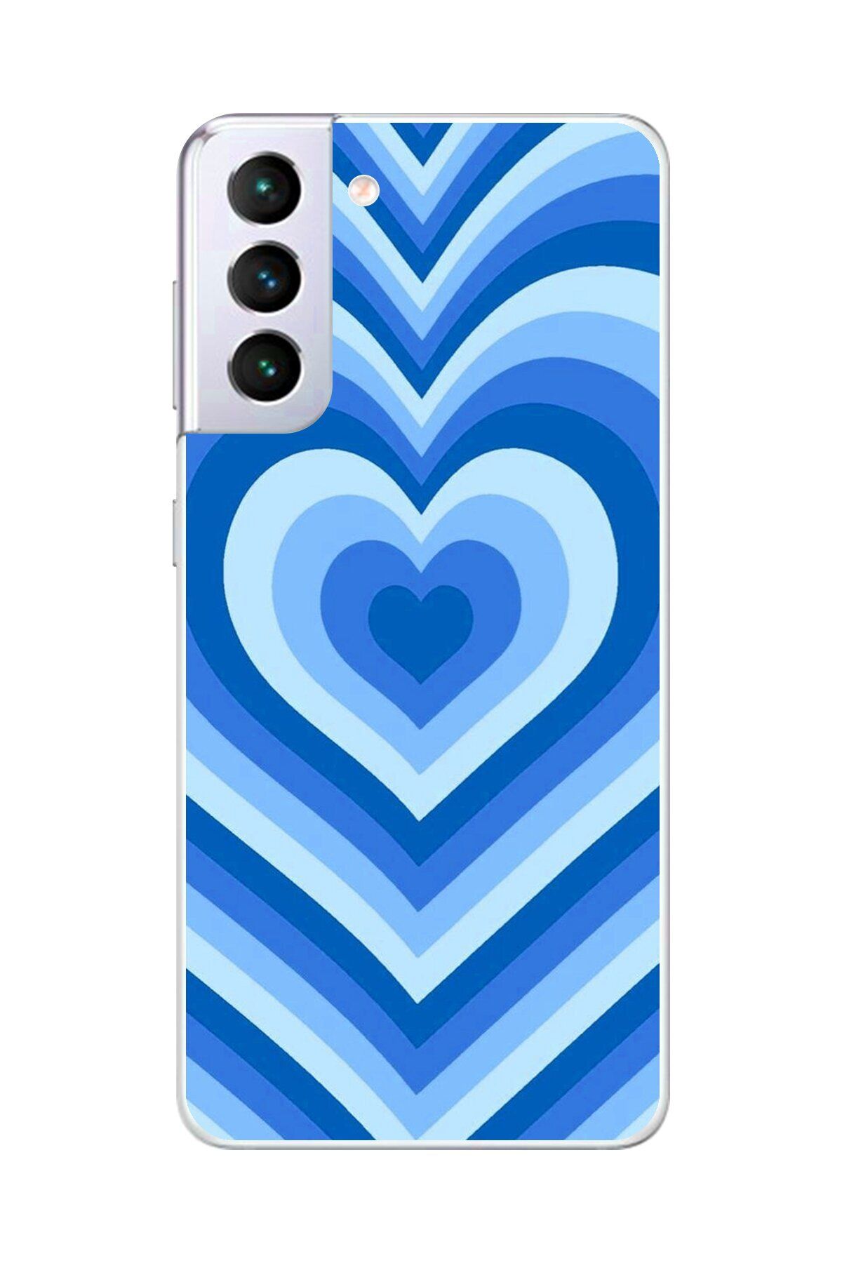 Dali Design Samsung Galaxy S21+ Uyumlu Şeffaf Kılıf Kalp 4 Tasarımlı
