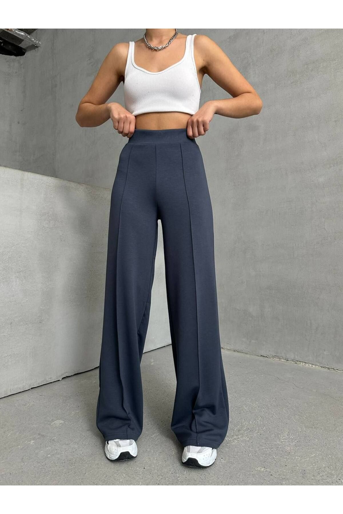 HR Collection Çımalı Modal Kumaş Kadın Pantolon