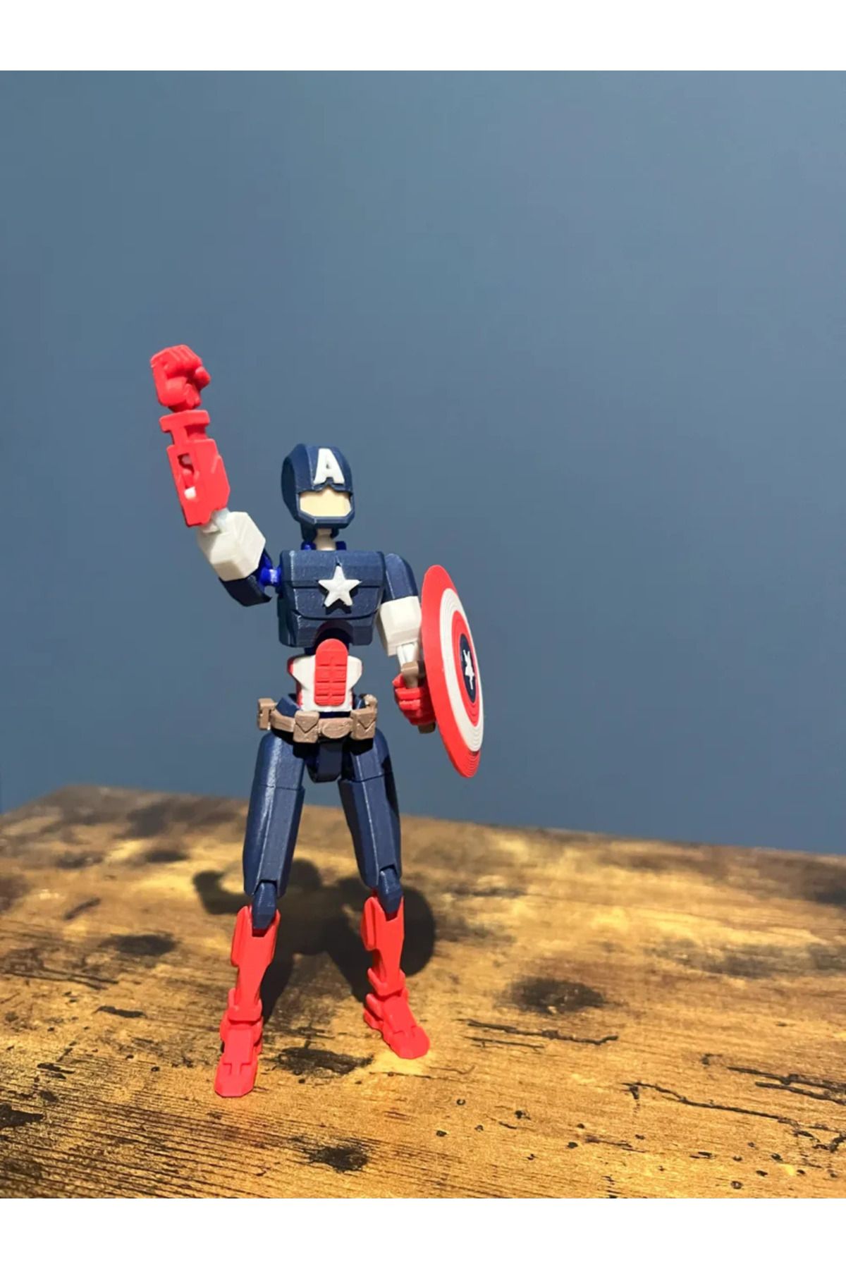 Modellio3D Dummy 13 - Captain America (Kutusu dahil değilidr)
