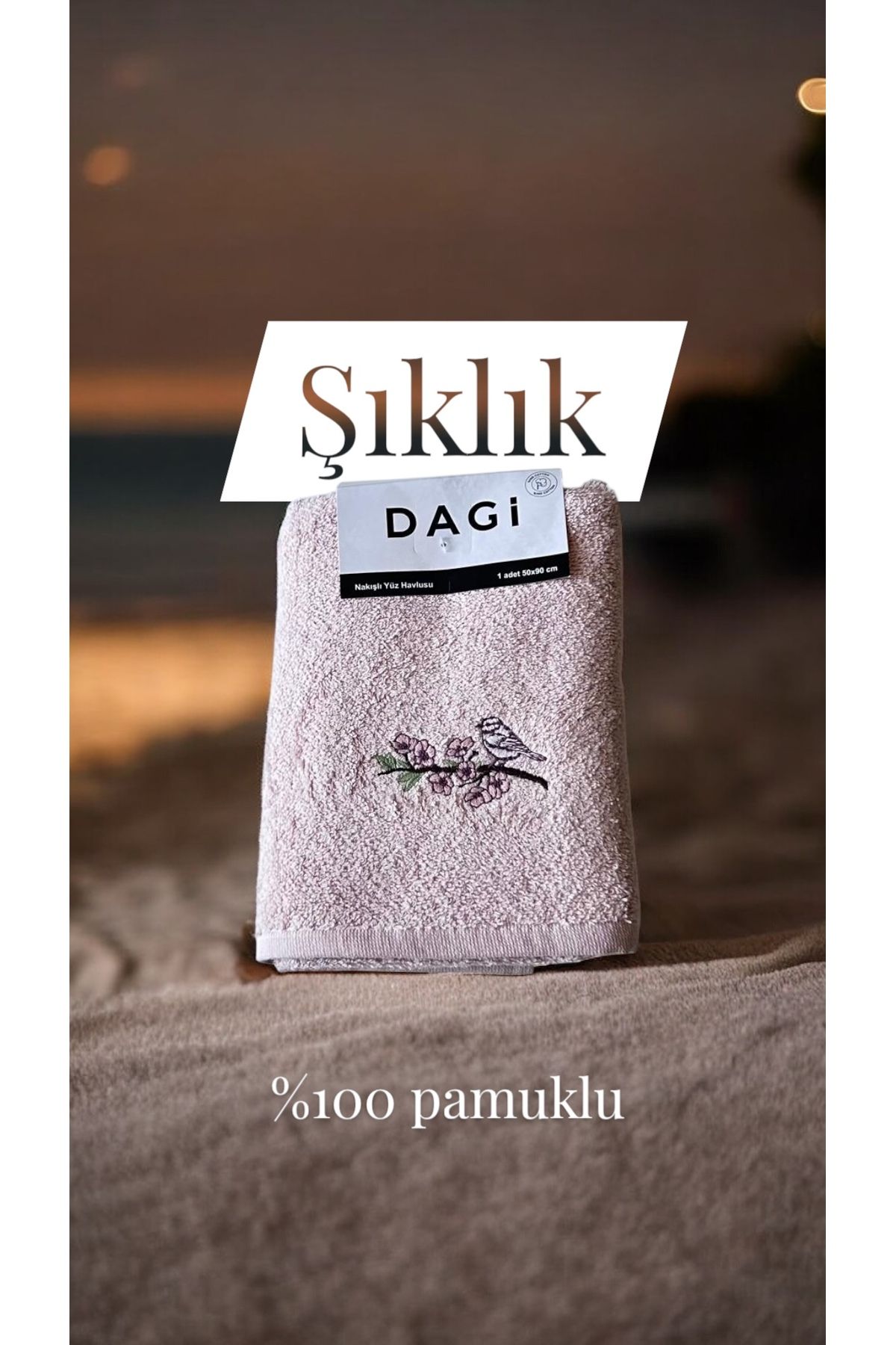 Dagi Yüz Havlusu Nakışlı