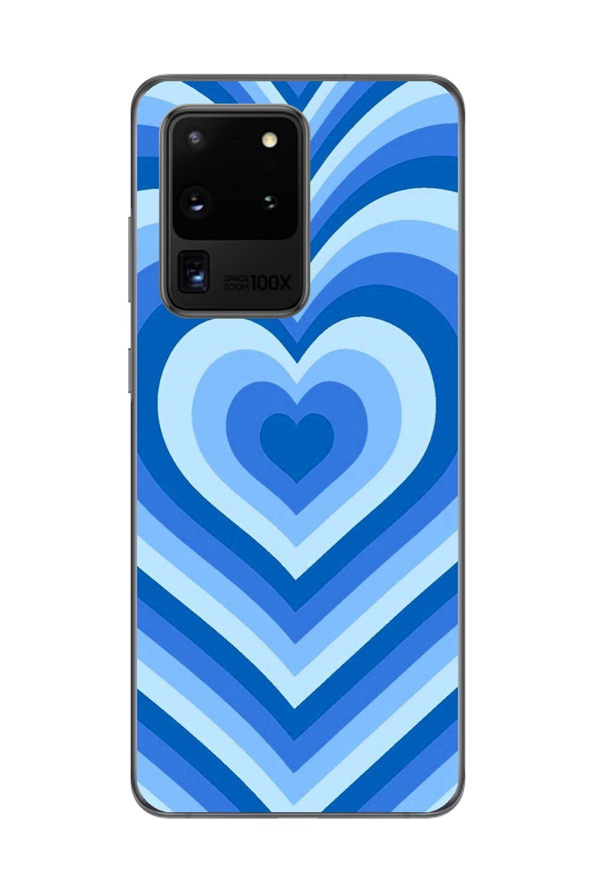 Dali Design Galaxy S20 Ultra Uyumlu Şeffaf Kılıf Kalp 4 Tasarımlı