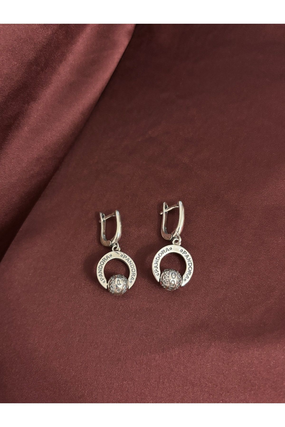 Silver 925 Ayar Gümüş Taşlı Küpe
