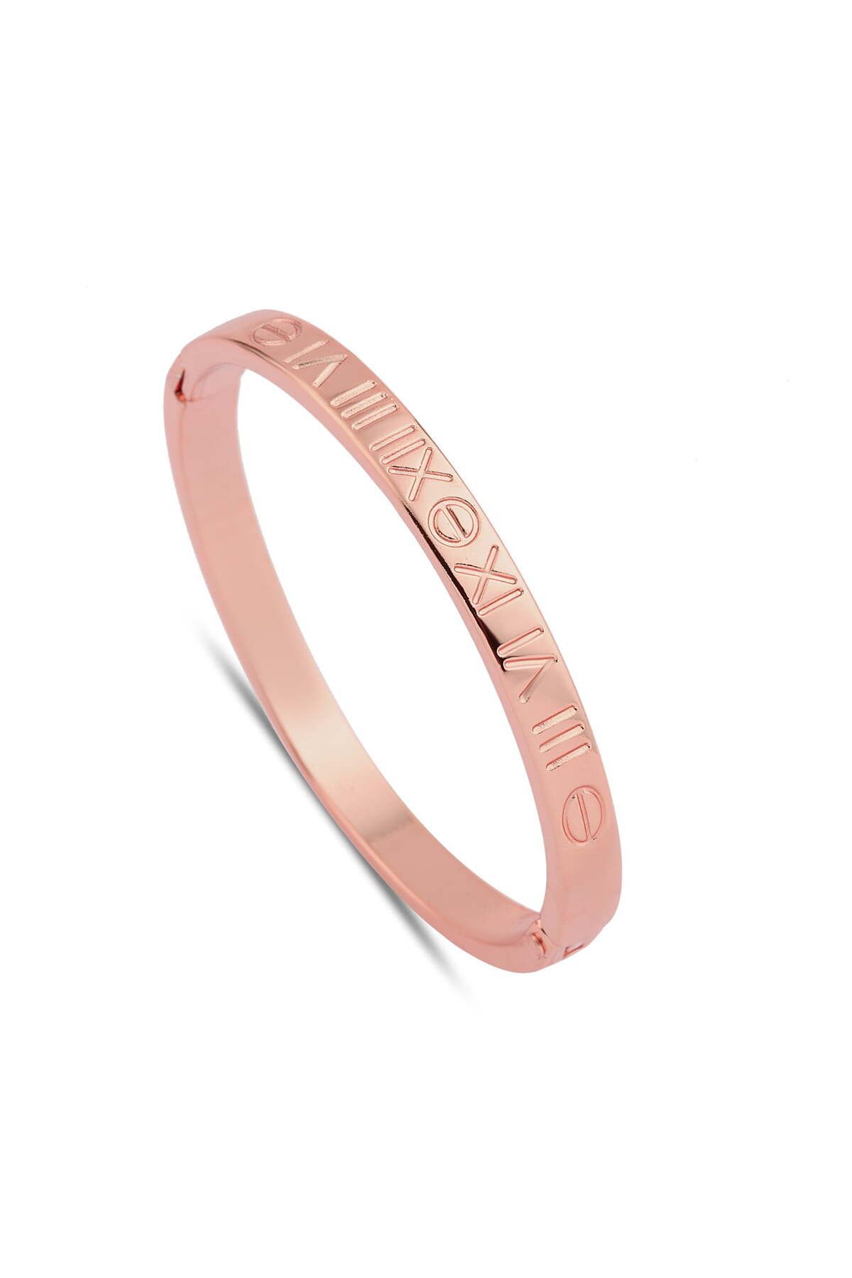 YümanınYumağı Kadın Rose Romen Rakamlı Cartier Model Kelepçe