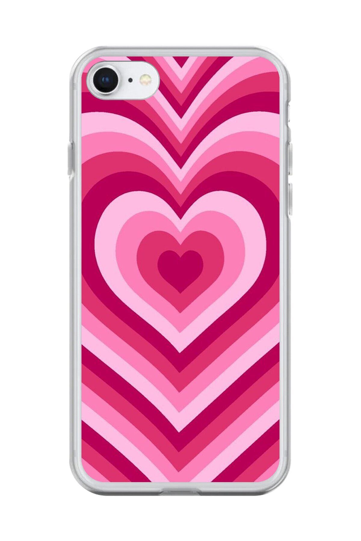 Dali Design iPhone 6 Uyumlu Şeffaf Kılıf Kalp 1 Tasarımlı