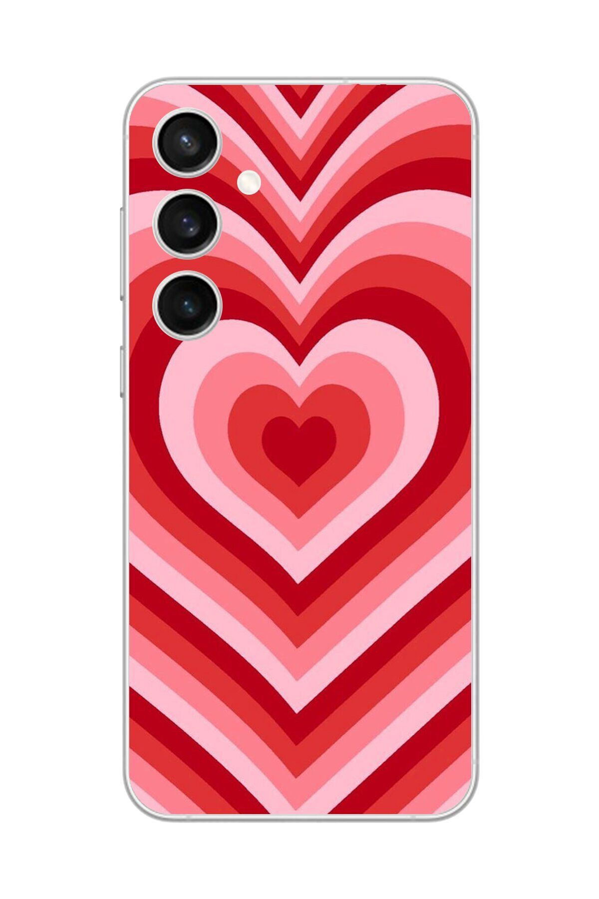 Dali Design Galaxy S23 Uyumlu Şeffaf Kılıf Kalp 3 Tasarımlı