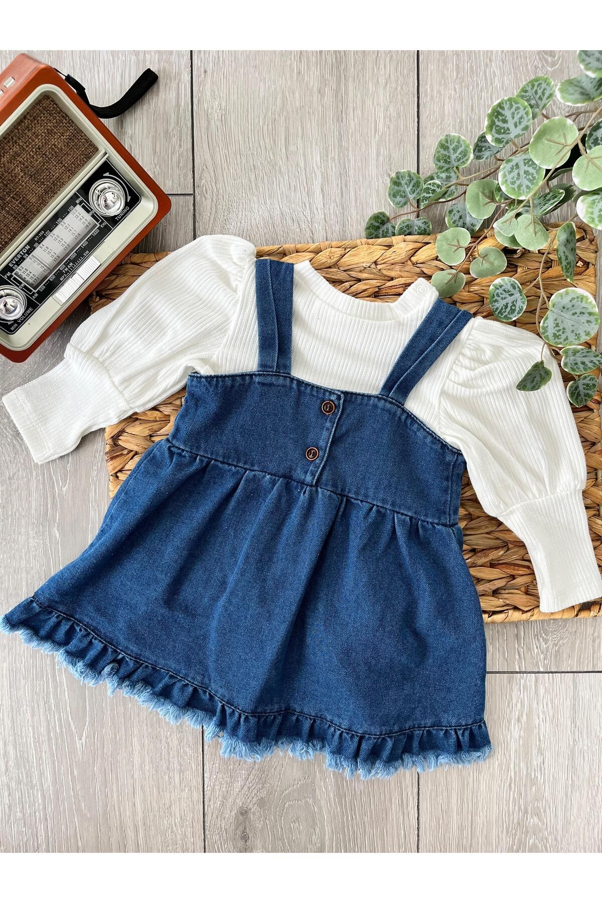 urzalobaby KIZ BEBEK KOT ELBİSE İKİLİ TAKIM