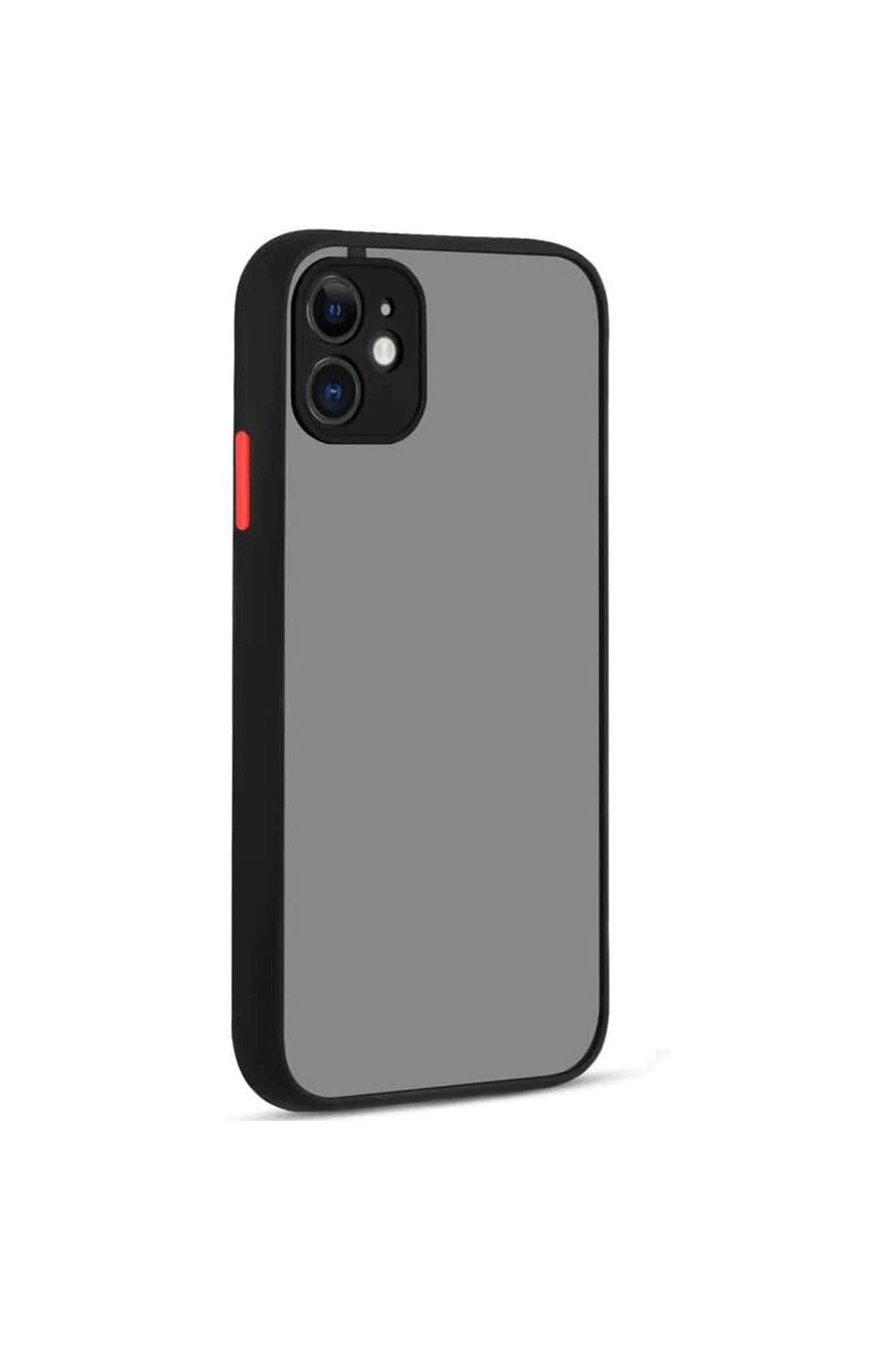 NewFace iPhone 12 Kılıf Montreal Silikon Kapak - Siyah MRAYD