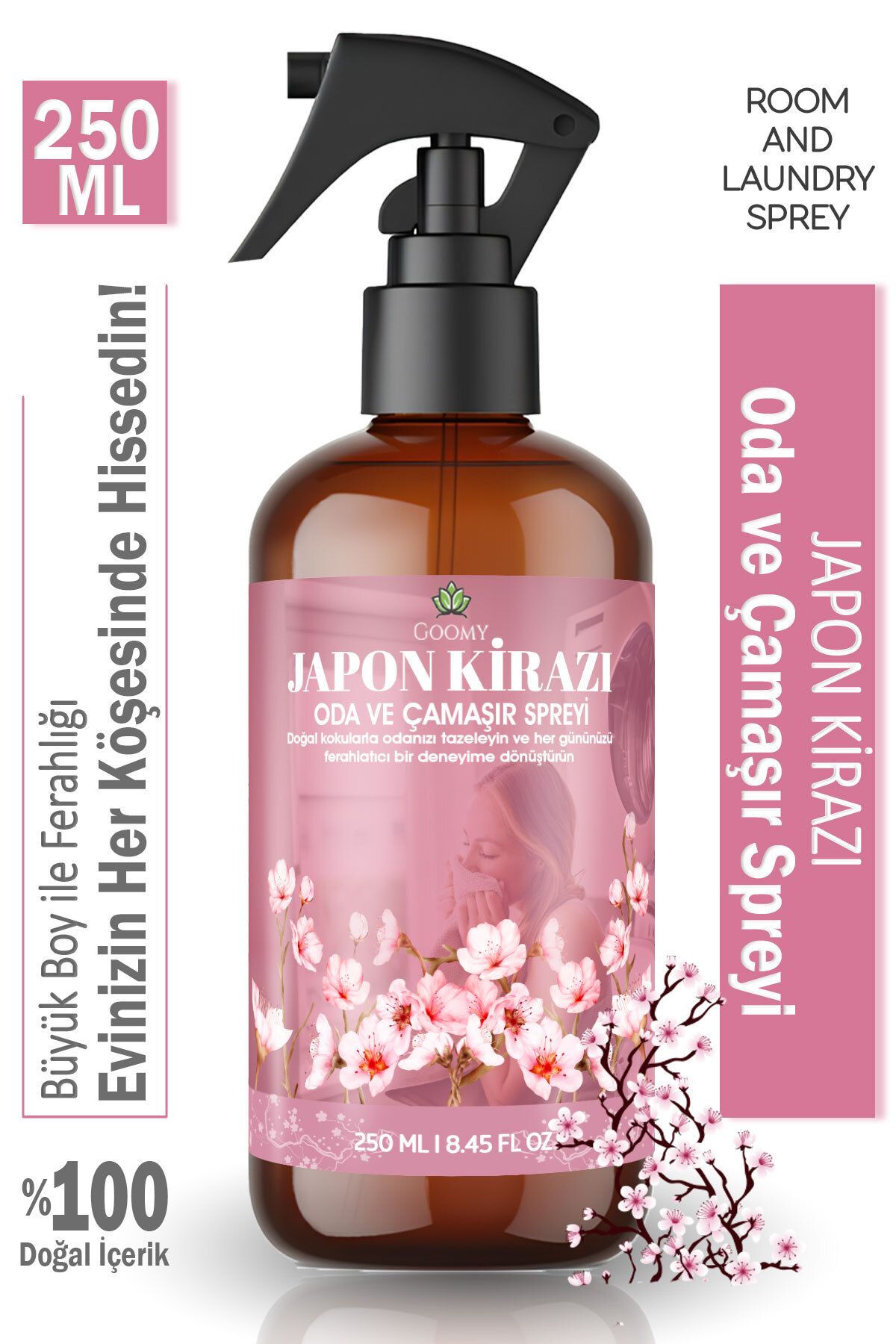 Lofty Japon Kirazı Oda Ve Çamaşır Spreyi Oda Kokusu Oda Spreyi – Japanese Cherry Blossom Room Spray 250ml