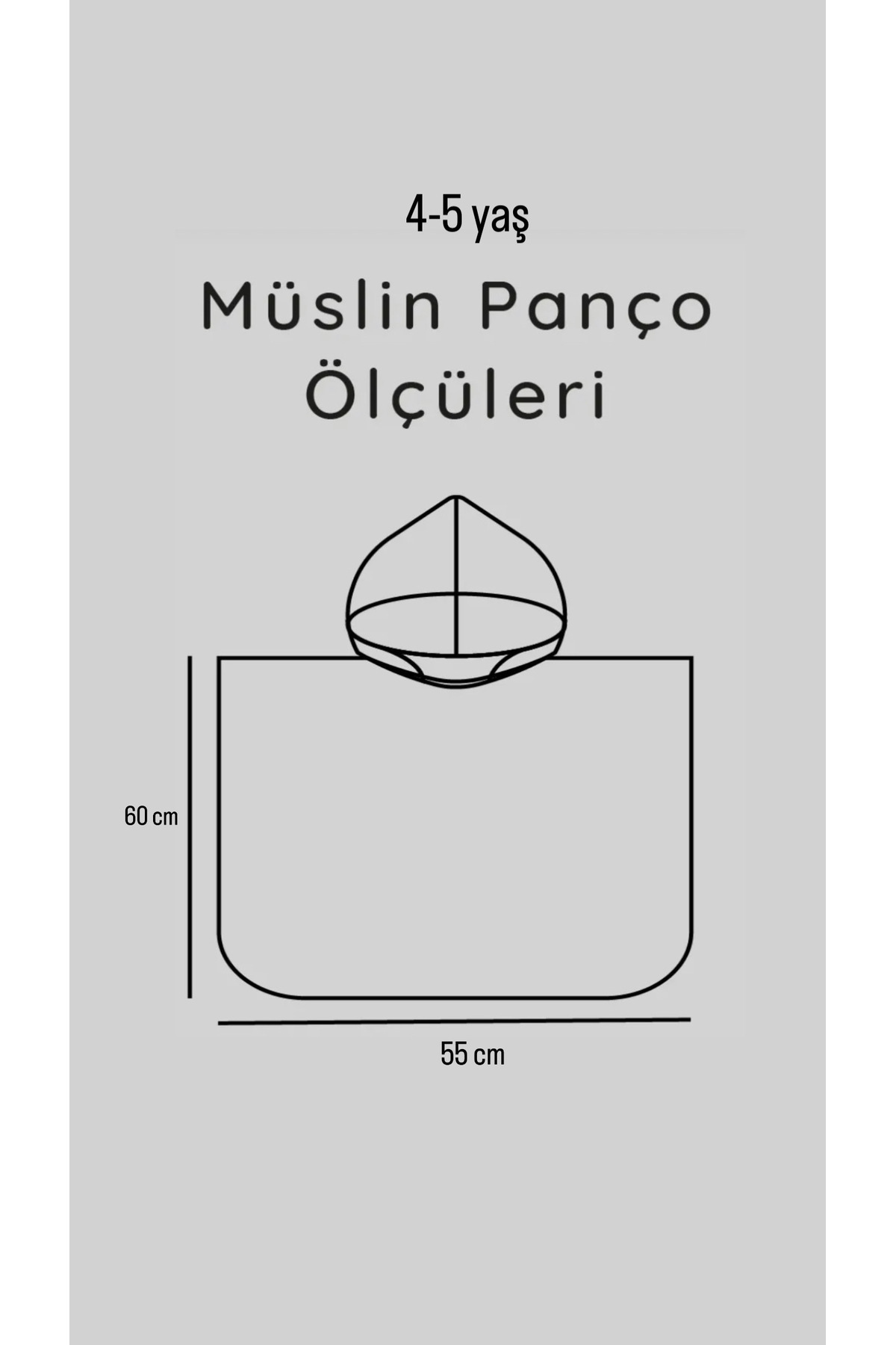 enes baby Organik Çift Katlı Müslin Havuz Deniz Bornoz Pançosu fotoğrafı 3 (önizleme)
