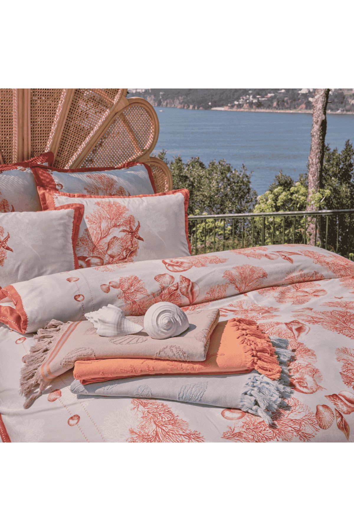 Linens Nutmeg 15x11x9 cm Dekor Beyaz