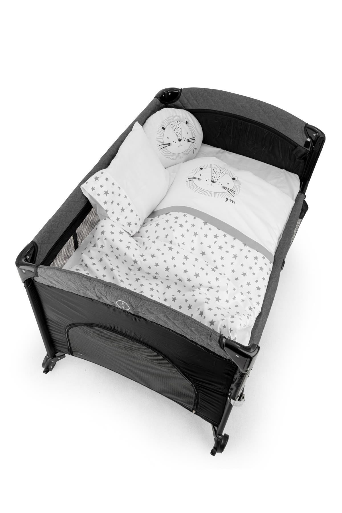 Wellgro Park Yatak Uyku Seti, Bebek Beşik Uyku Seti - 6 Parça, Gri fotoğrafı 5 (önizleme)