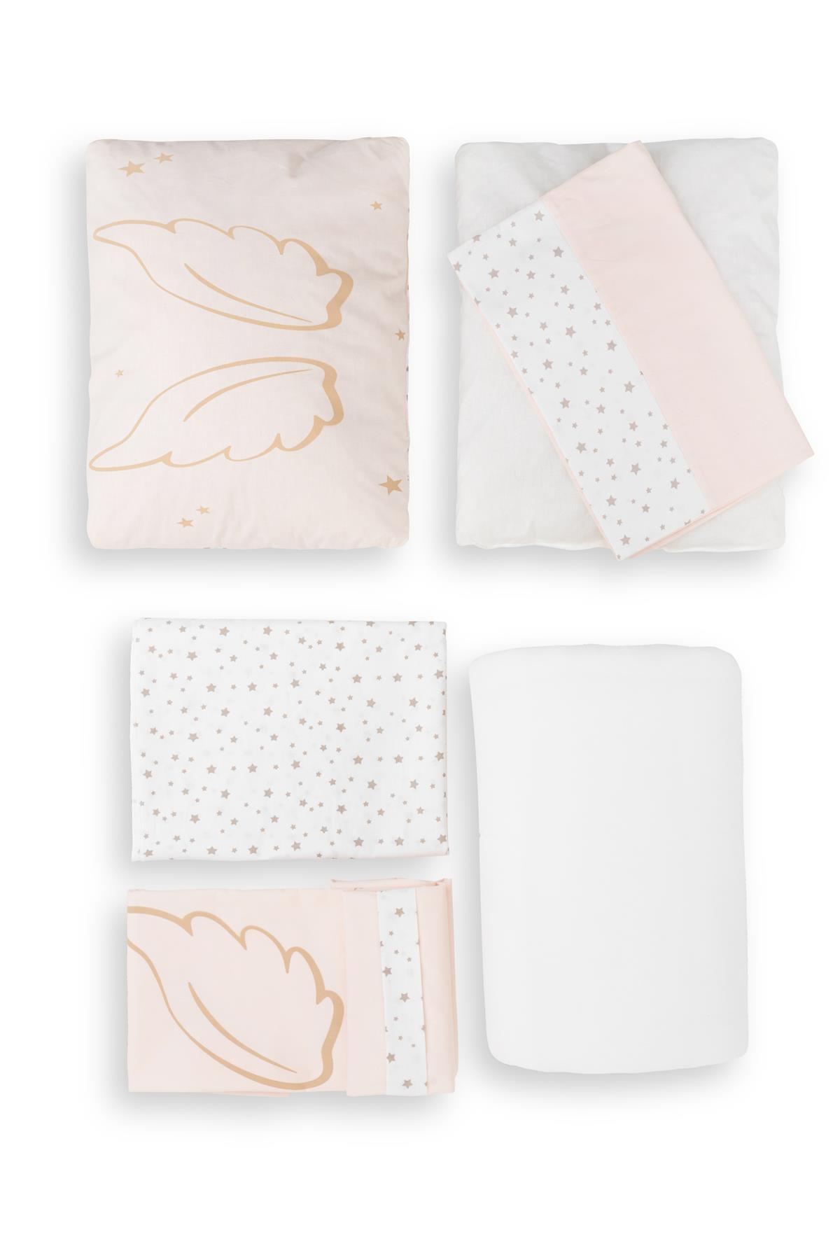 Wellgro Park Yatak Uyku Seti, Bebek Beşik Uyku Seti - 6 Parça, Pembe fotoğrafı 7 (önizleme)