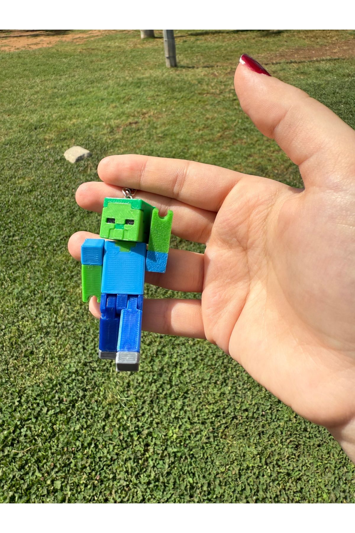 3dyonix Minecraft Zombi Anahtarlık