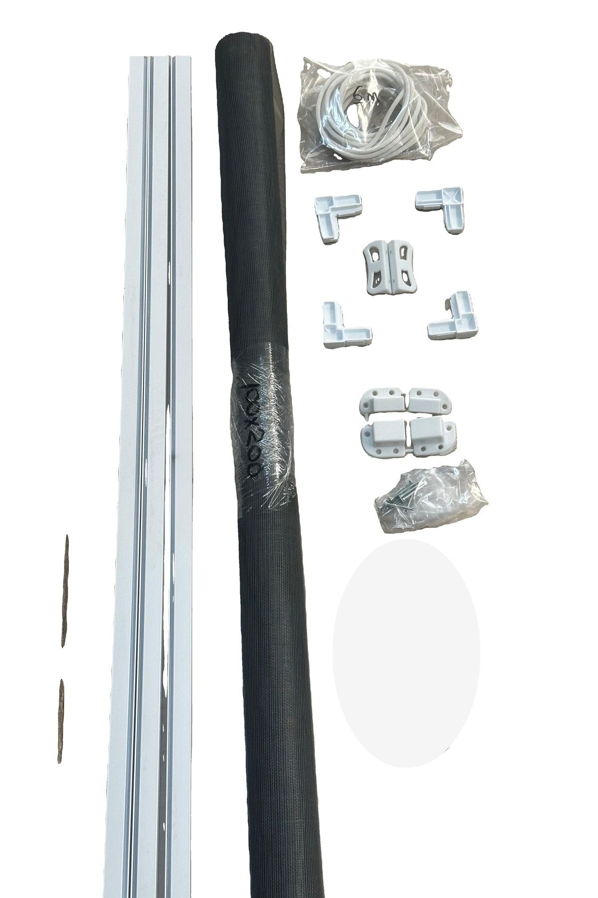İlkim 17x25 Söktak Sineklik Takımı Alüminyum Fberglass 50x120 Beyaz Pencere