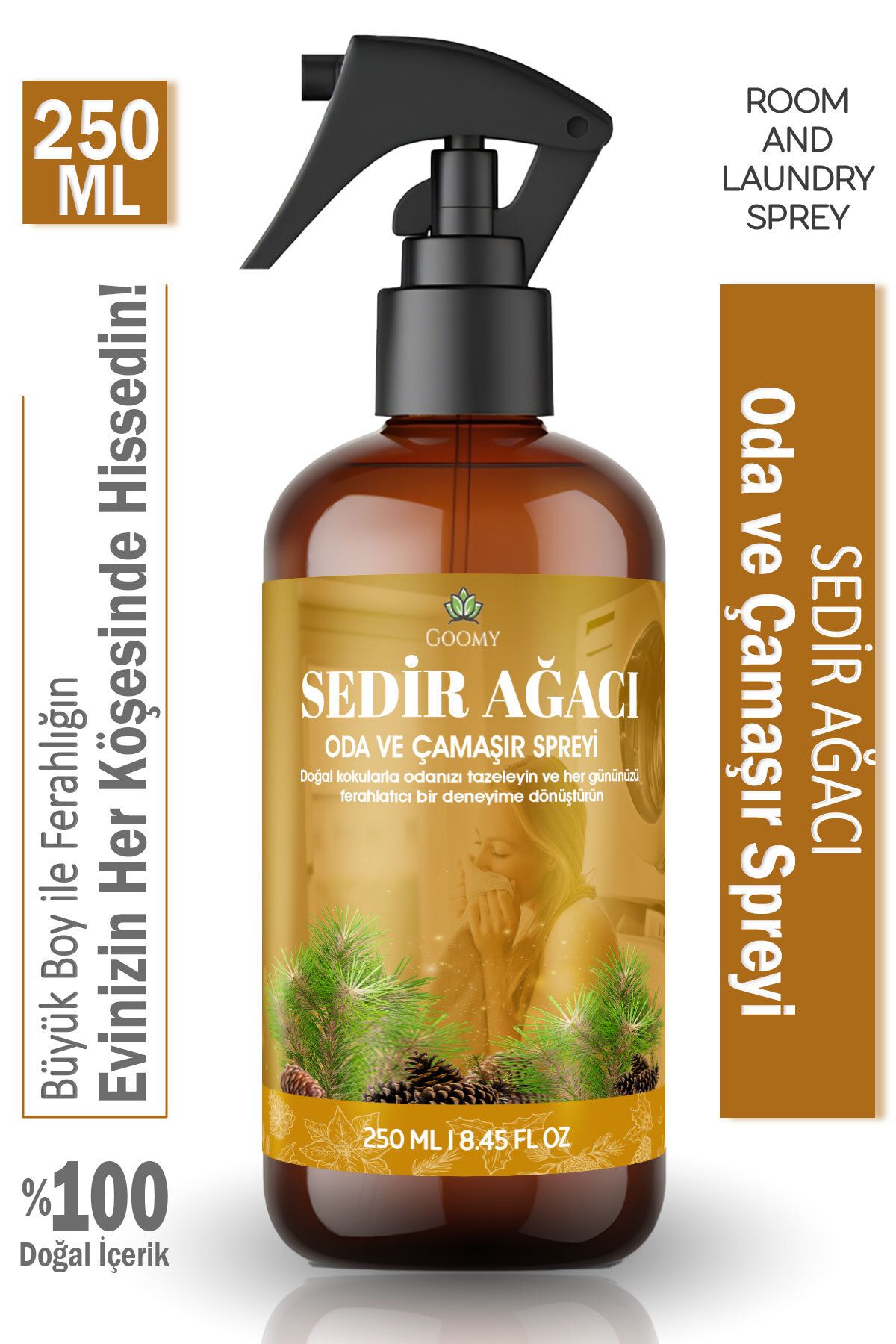 Lofty Sedir Oda Ve Çamaşır Spreyi Oda Kokusu Oda Spreyi – Cedarwood Fabric & Air Spray 250ml