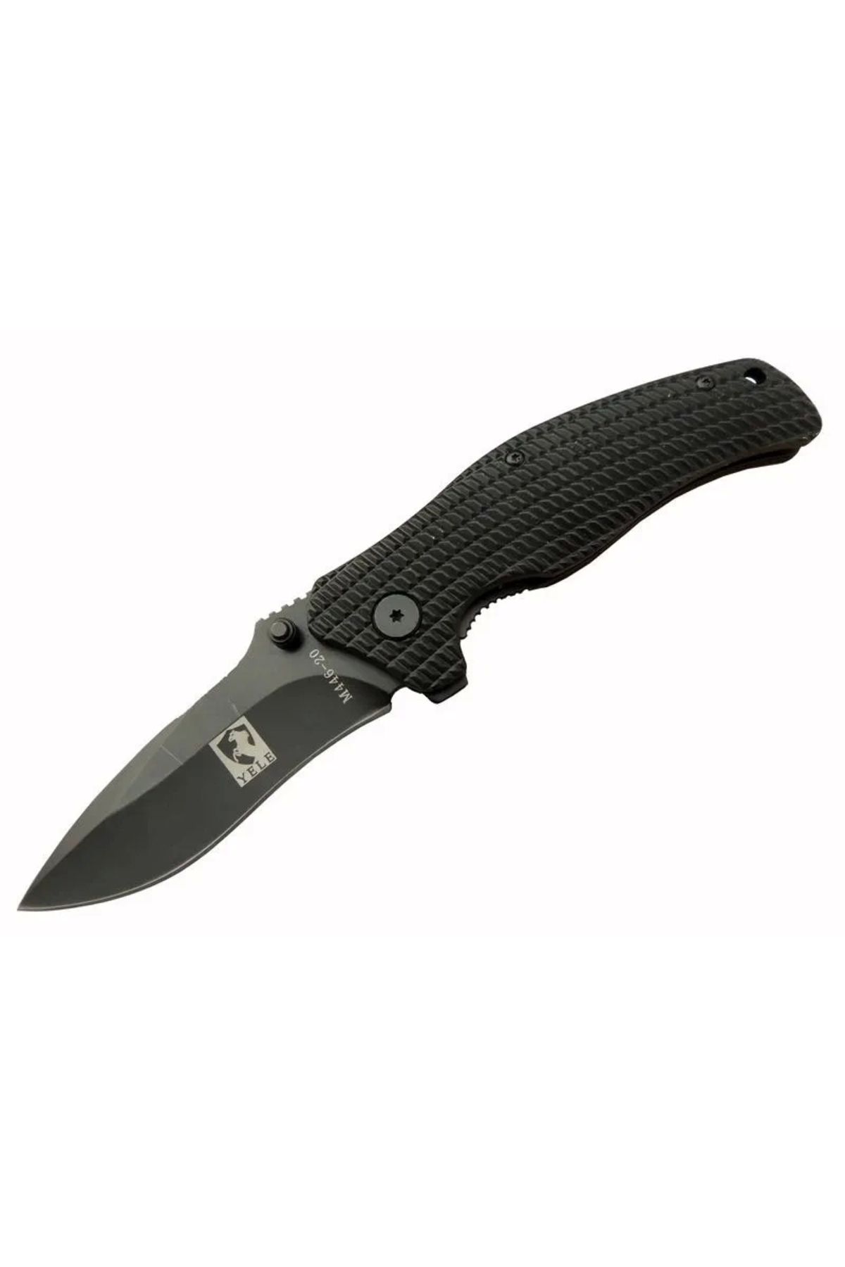 ÇERÇİCİ Yele M446 Siyah Kamp Çakı 20cm - Yarı Otomatik, Kemerlikli