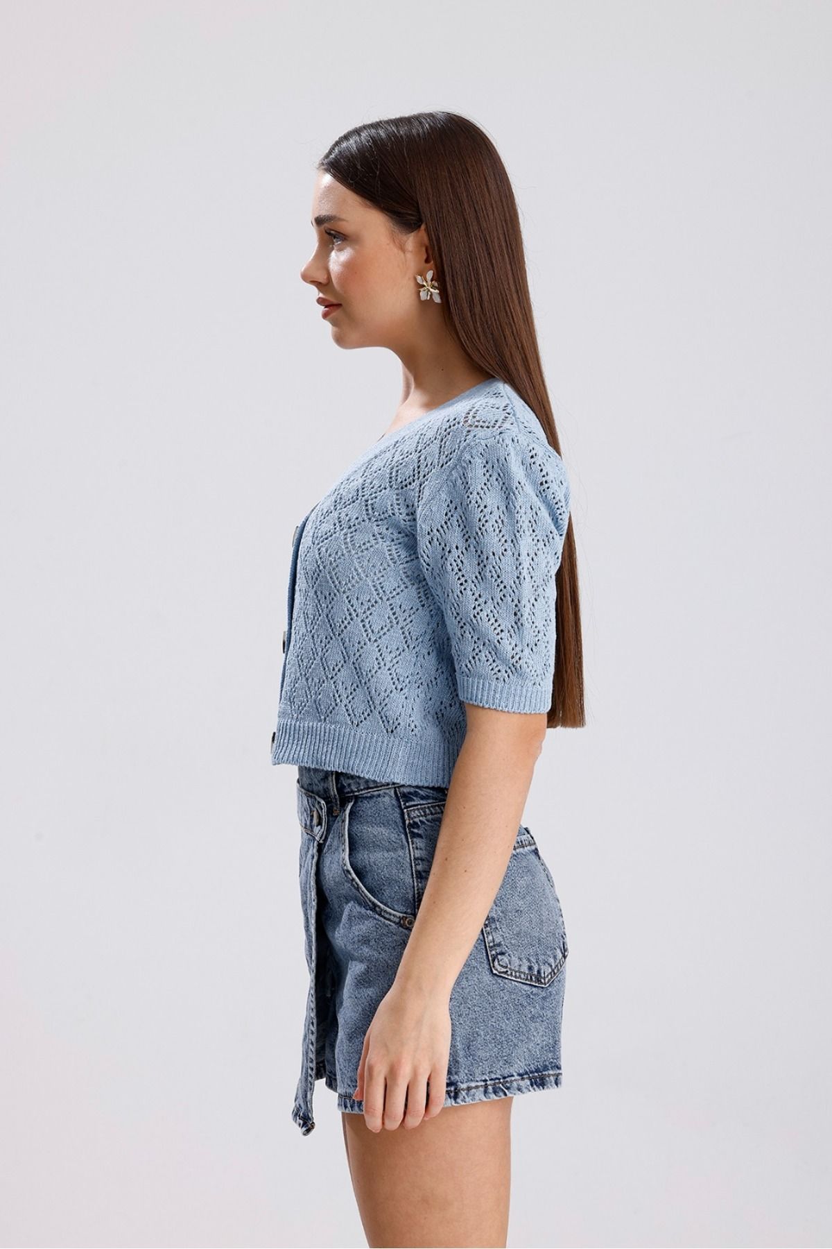 MODA MHE-MODA MH BUTTONED HIRCA WITH BUTTON 6