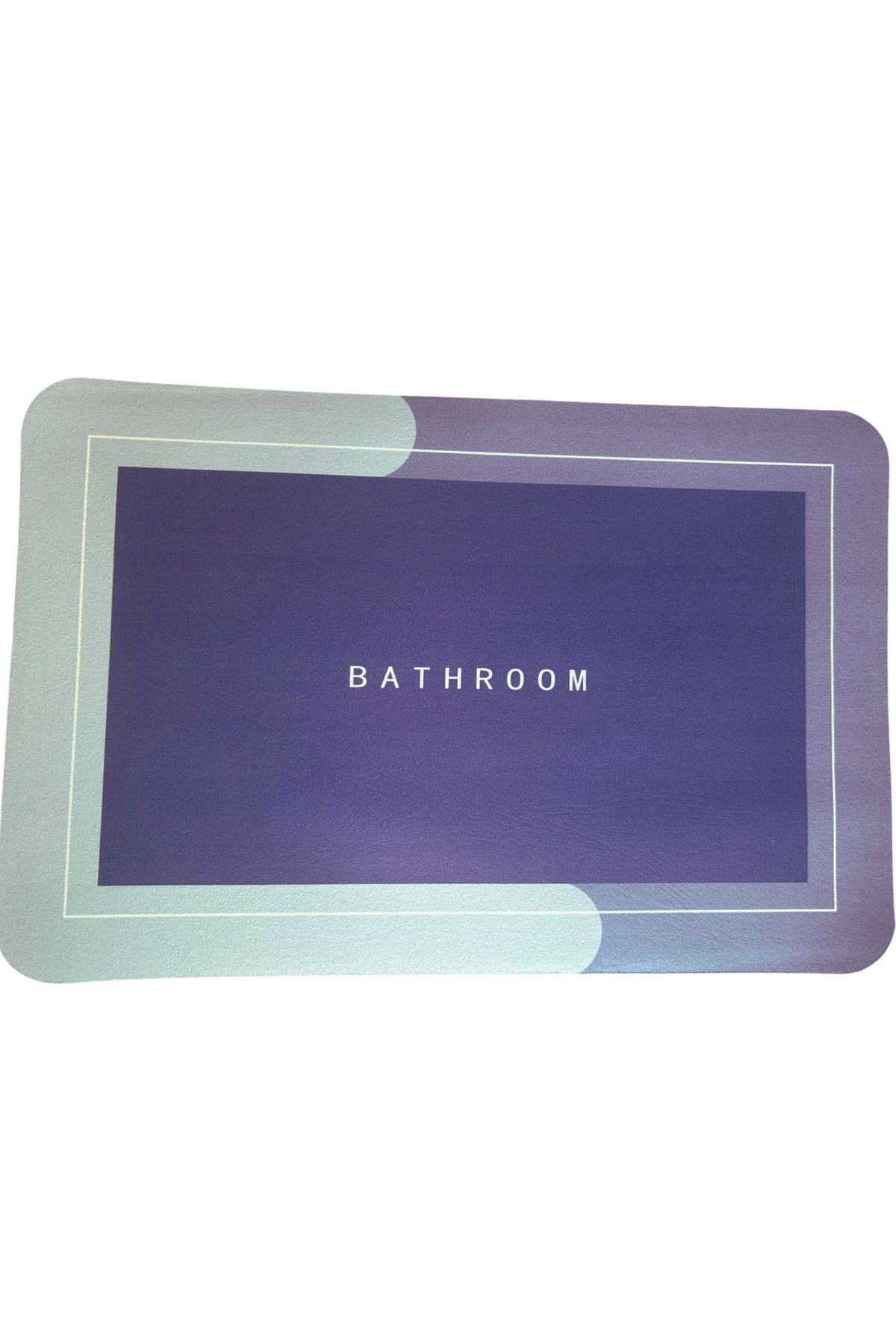 Mawrond Dikdörtgen, Lavabo, Banyo Önü, Süper Su Emici Kaymaz Tabanlı Abdest Paspası, 58cmx39cm