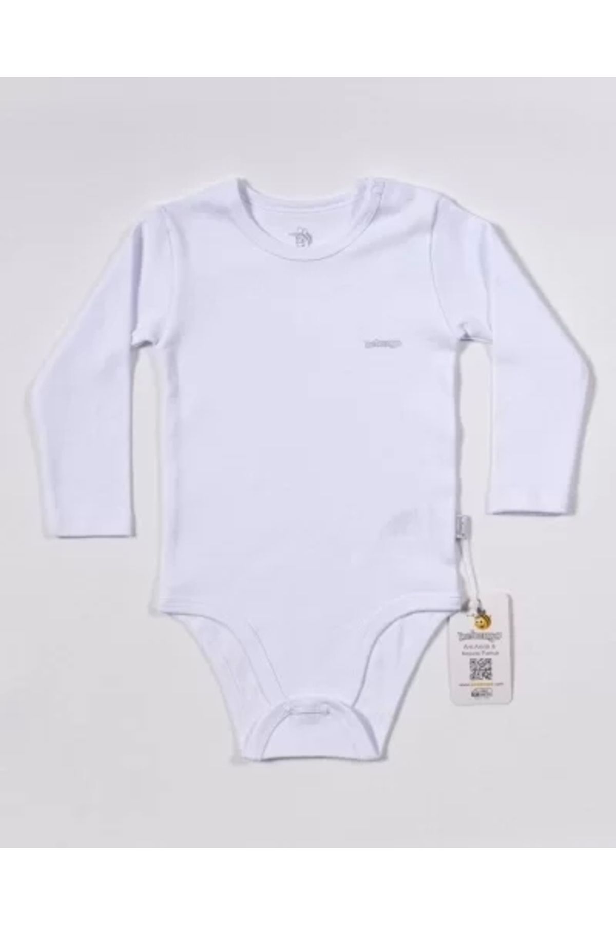 Moda Şahsenem Basic Uzun Kol Body Beyaz