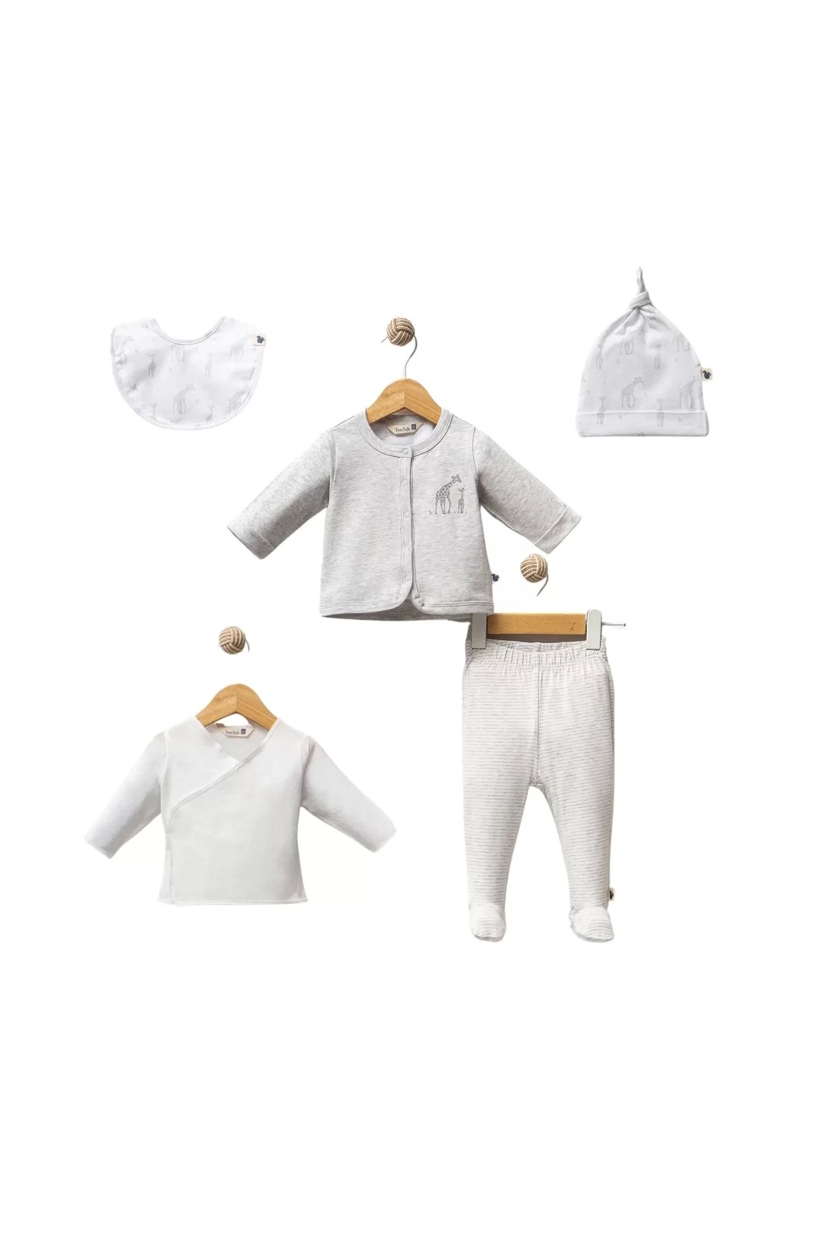 Moda Şahsenem The Giraffe 5 Parça Hastane Çıkışı Grey