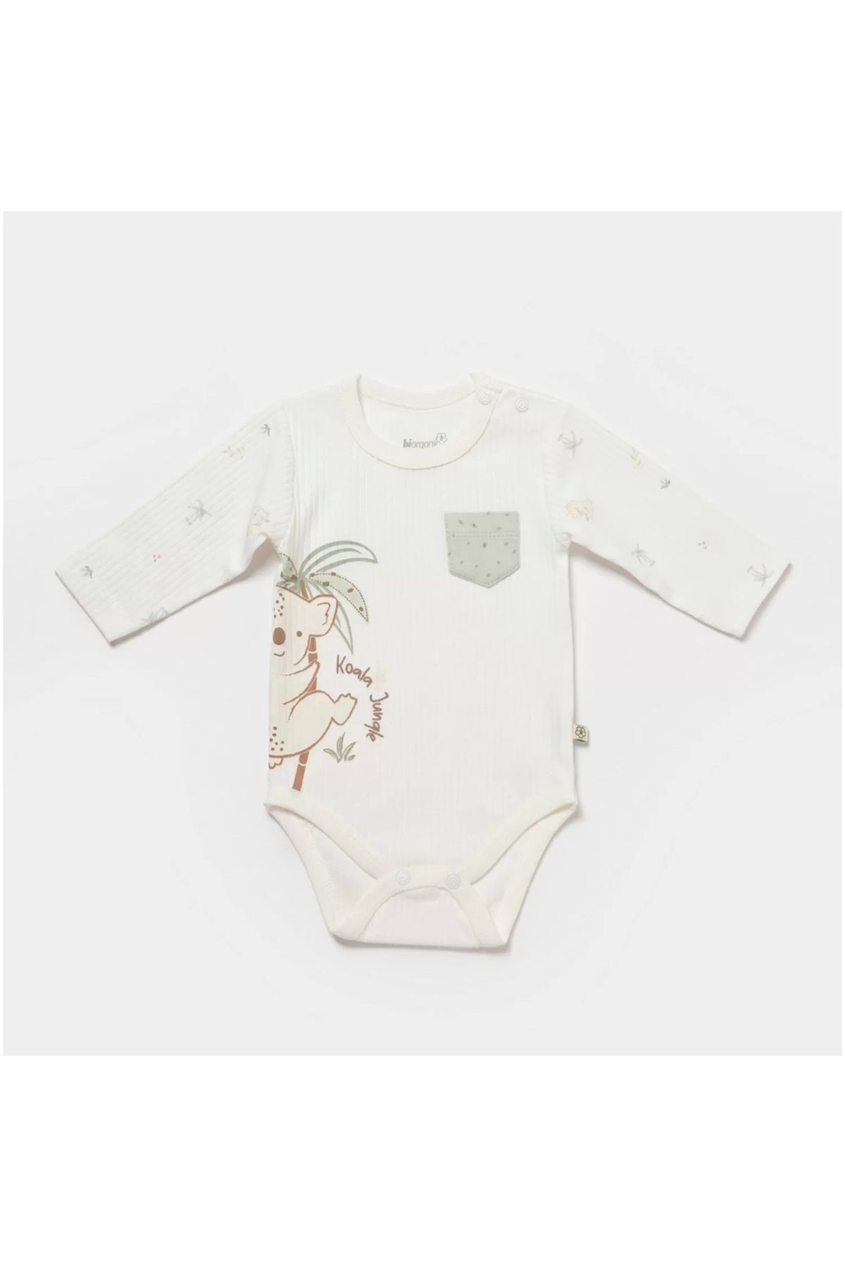 Moda Şahsenem Koala Jungle Uzun Kol Bebek Body Mint