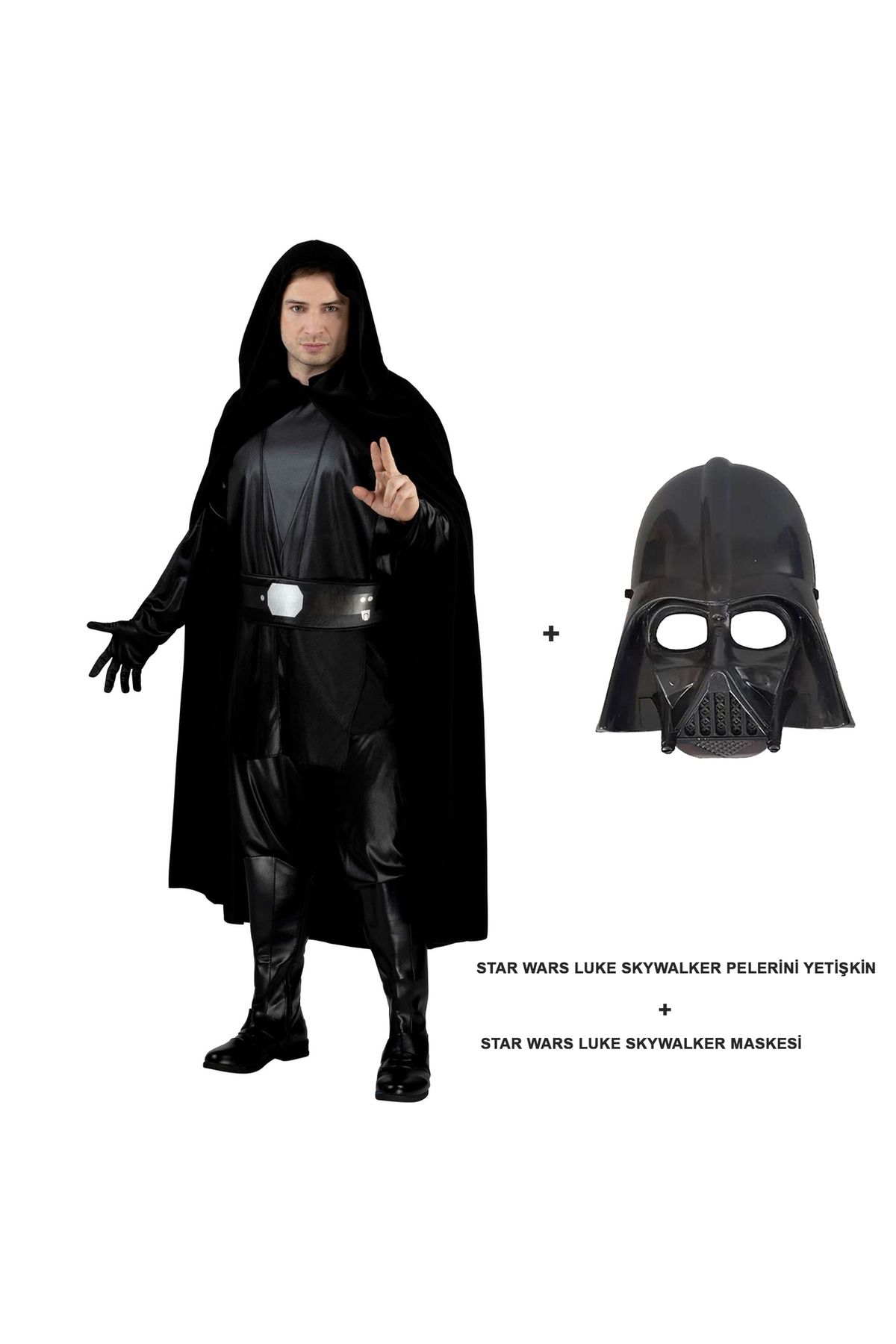 Avantaj Kapıda ® Star Wars Pelerini Yetişkin Luke Skywalker Ve Maskesi