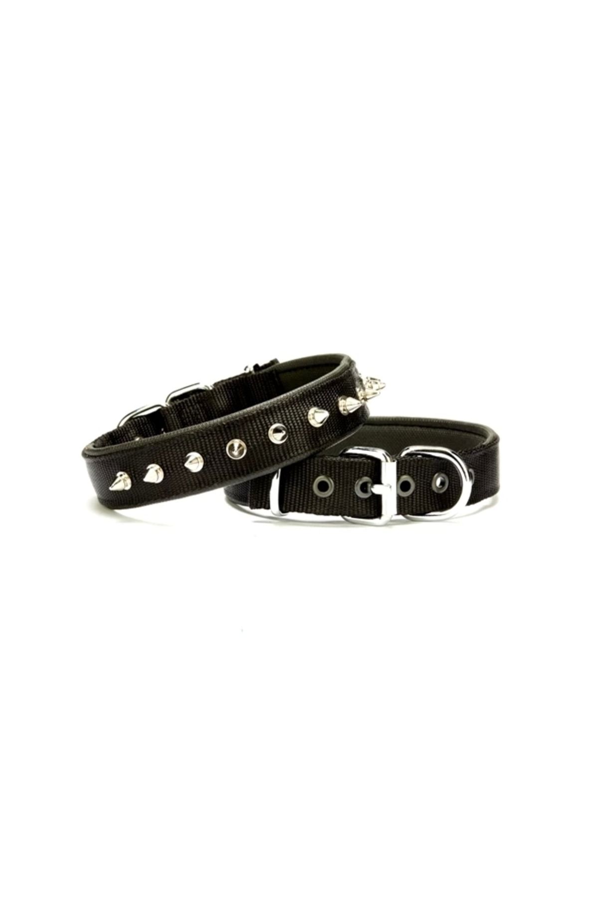 DOGGİ Doggie Çivi Desenli Köpek Tasması 2,5*50 cm Siyah