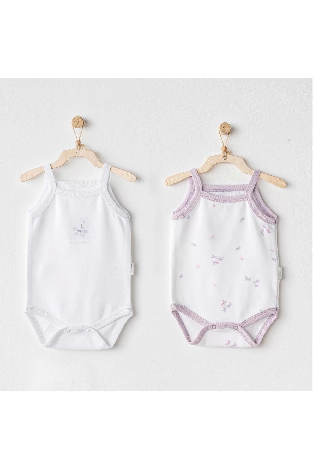 Moda Şahsenem Andywawa Ac25579 Magical Butterfly 2'li Bebek Body White