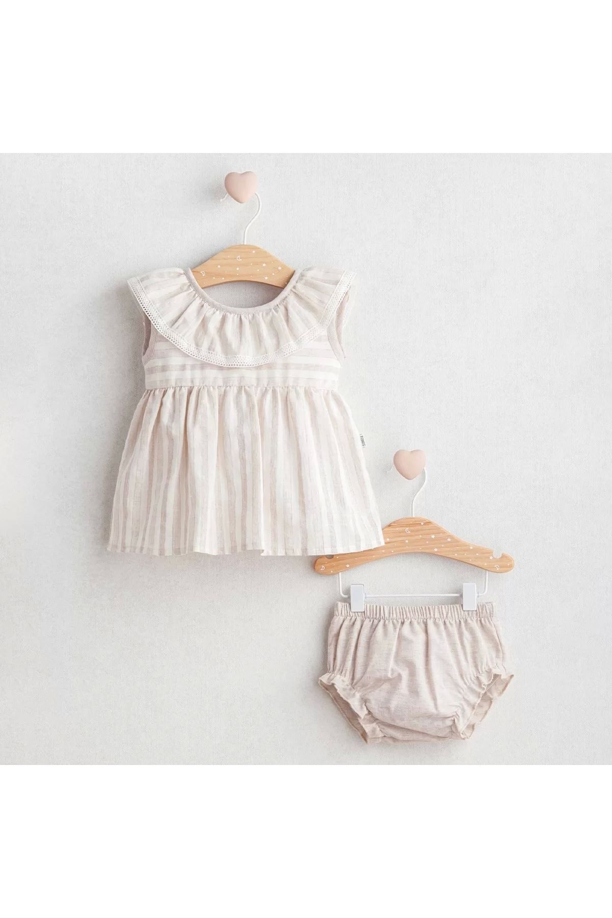 Moda Şahsenem Tongs Baby Nostalgia 2'li Takım 5515 Bej