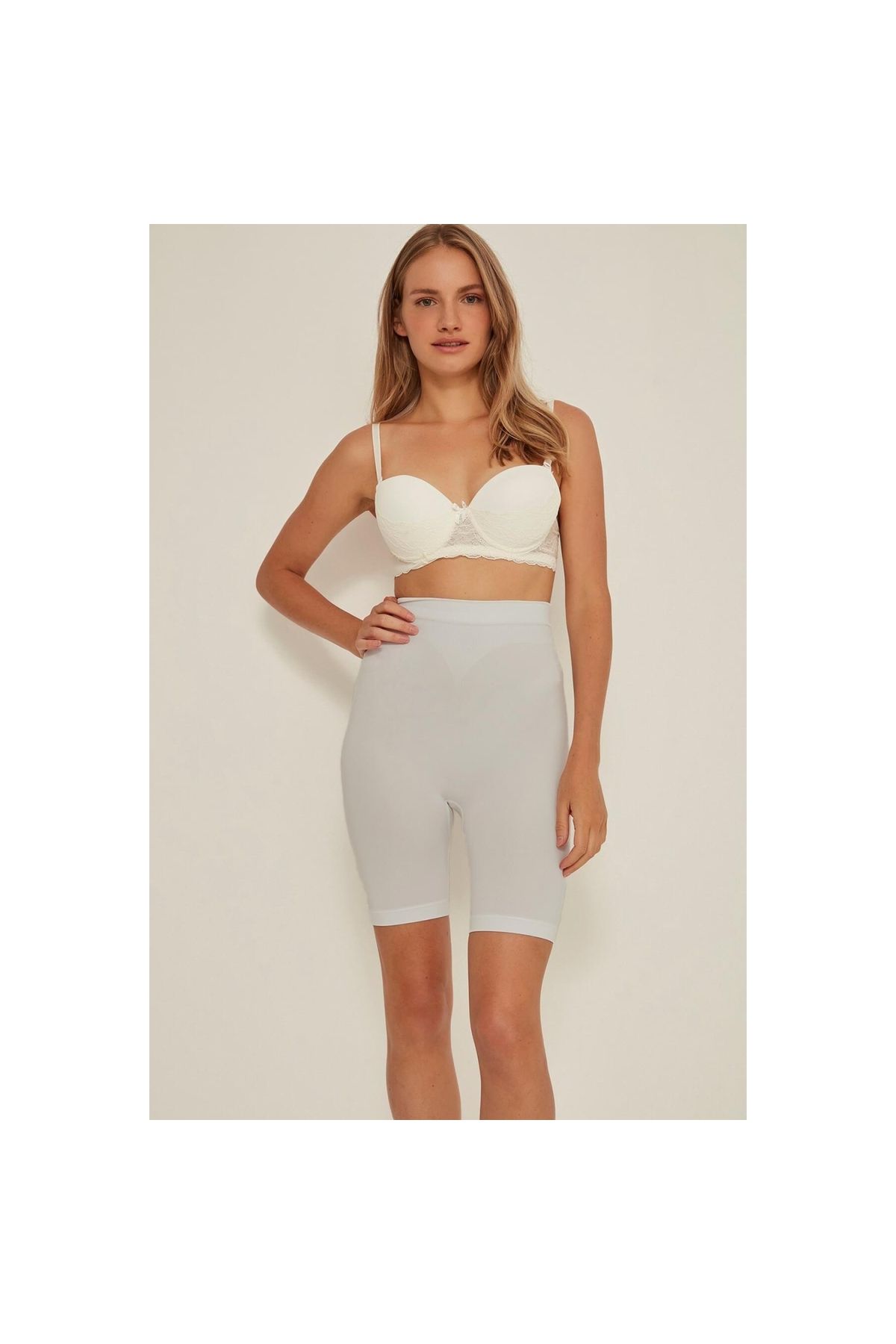 Narnuga MİRAXX EKRU MI Emay 3005 Soft Uzun Paçalı Boxer Korse