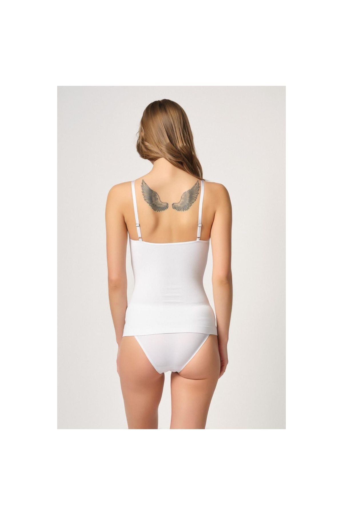 Narnuga MİRAXX BEYAZ MI Emay 5038 İp Askılı Fantazi Atlet Korse