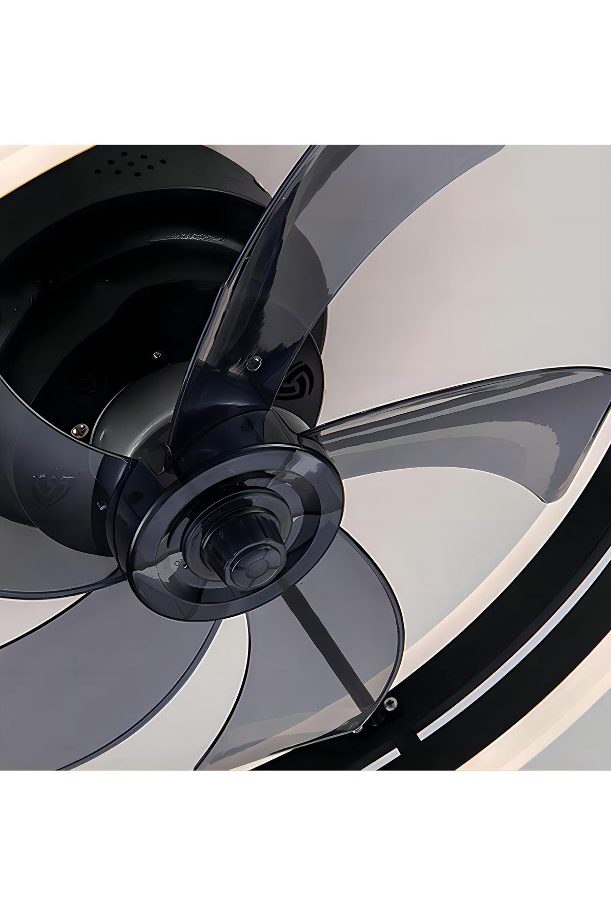 FlashHawk-Ceiling Fan with Light, with Remote Control, 6 Speeds Adjustable, Flush Mount Ceiling Fan 50 * 22CM 5