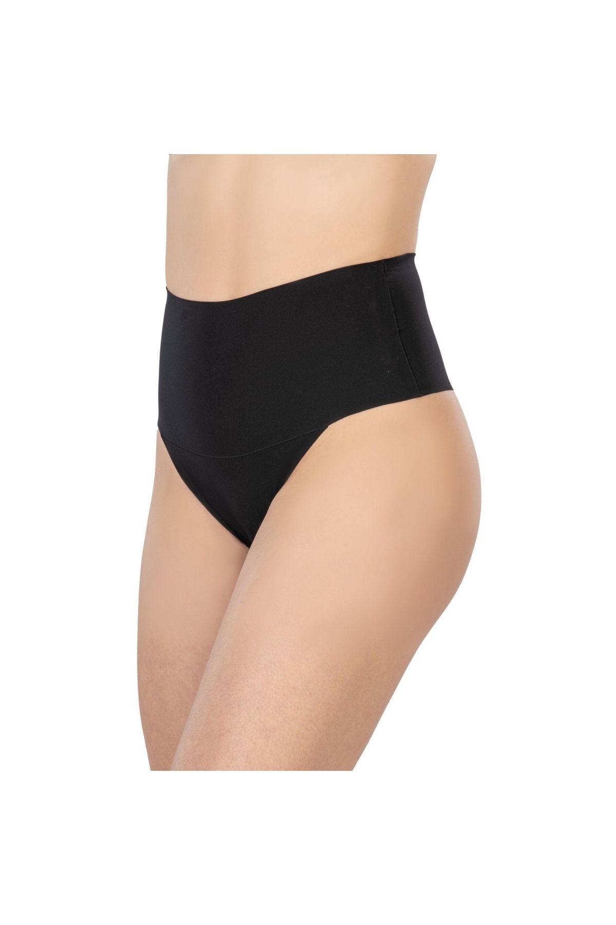 Marsilyan MODLİVE SİYAH MI 2806 Lazer Kesim Yüksek Bel İz Yapmaz String