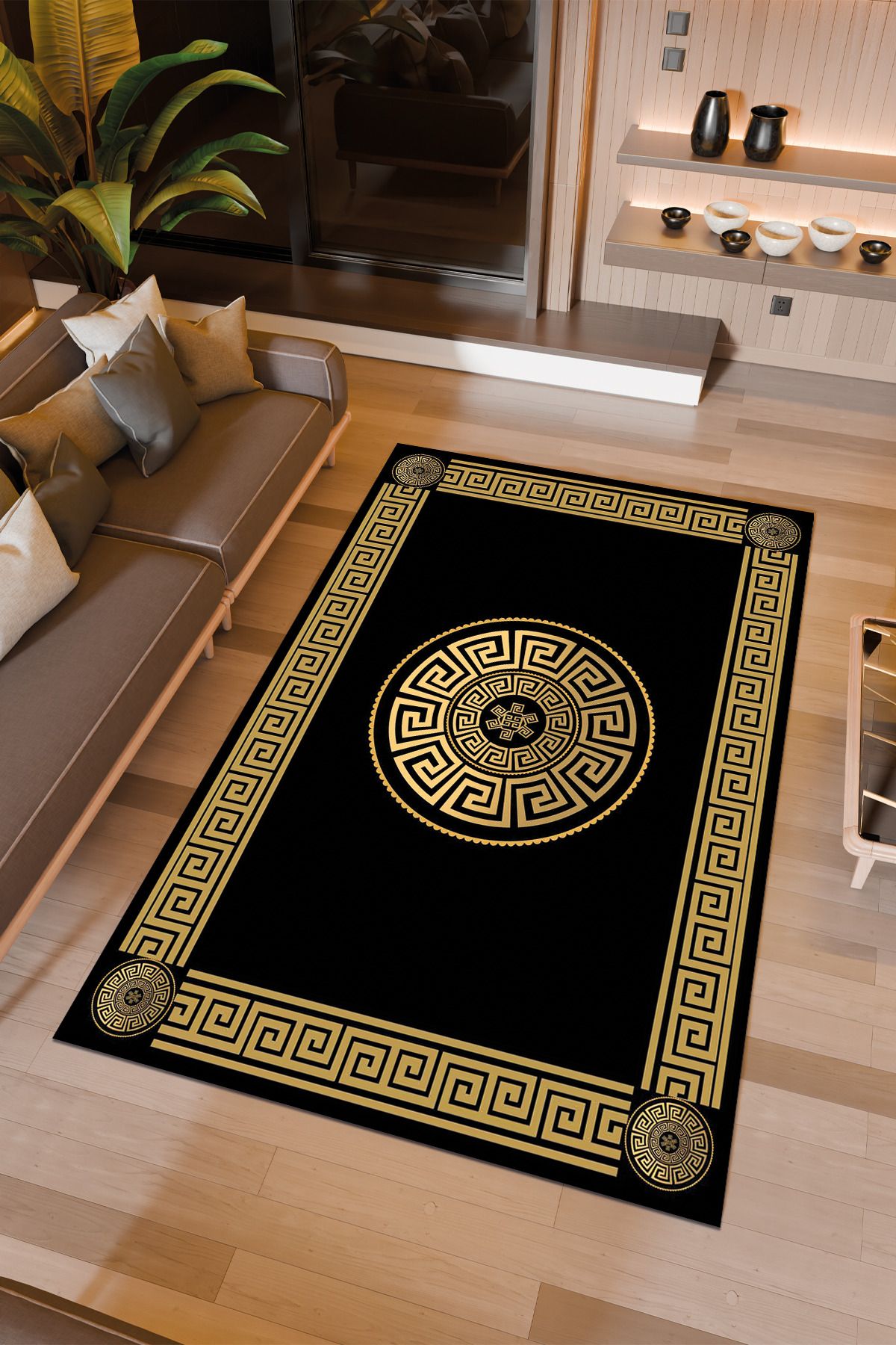 Halıcıoğlu home Dijital Baskı Makinede Yıkanabilir Kaymaz Taban Salon Halısı Yatak Odası Halısı & Yolluk Modelleri