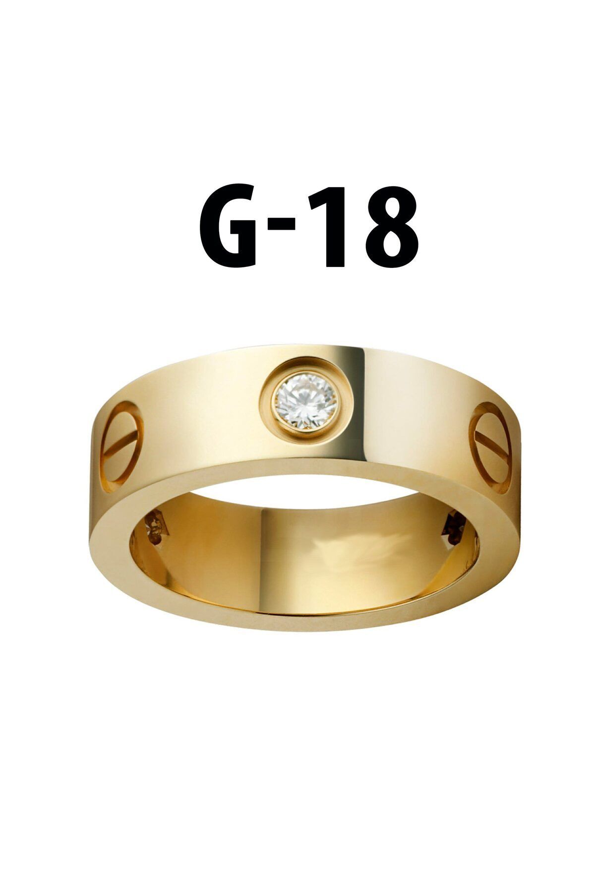 Bernami Kartier Taşlı Yüzük Gold [Grckefsn]