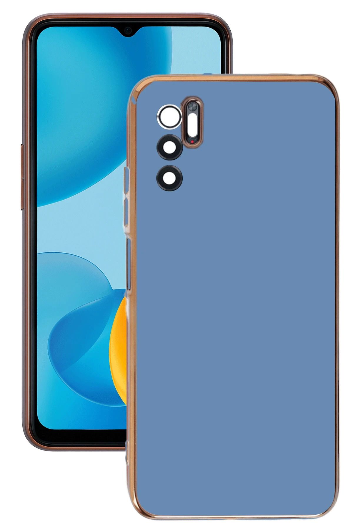 NewFace Xiaomi Redmi Note 11 SE Kılıf Volet Silikon - Mavi MRAYD