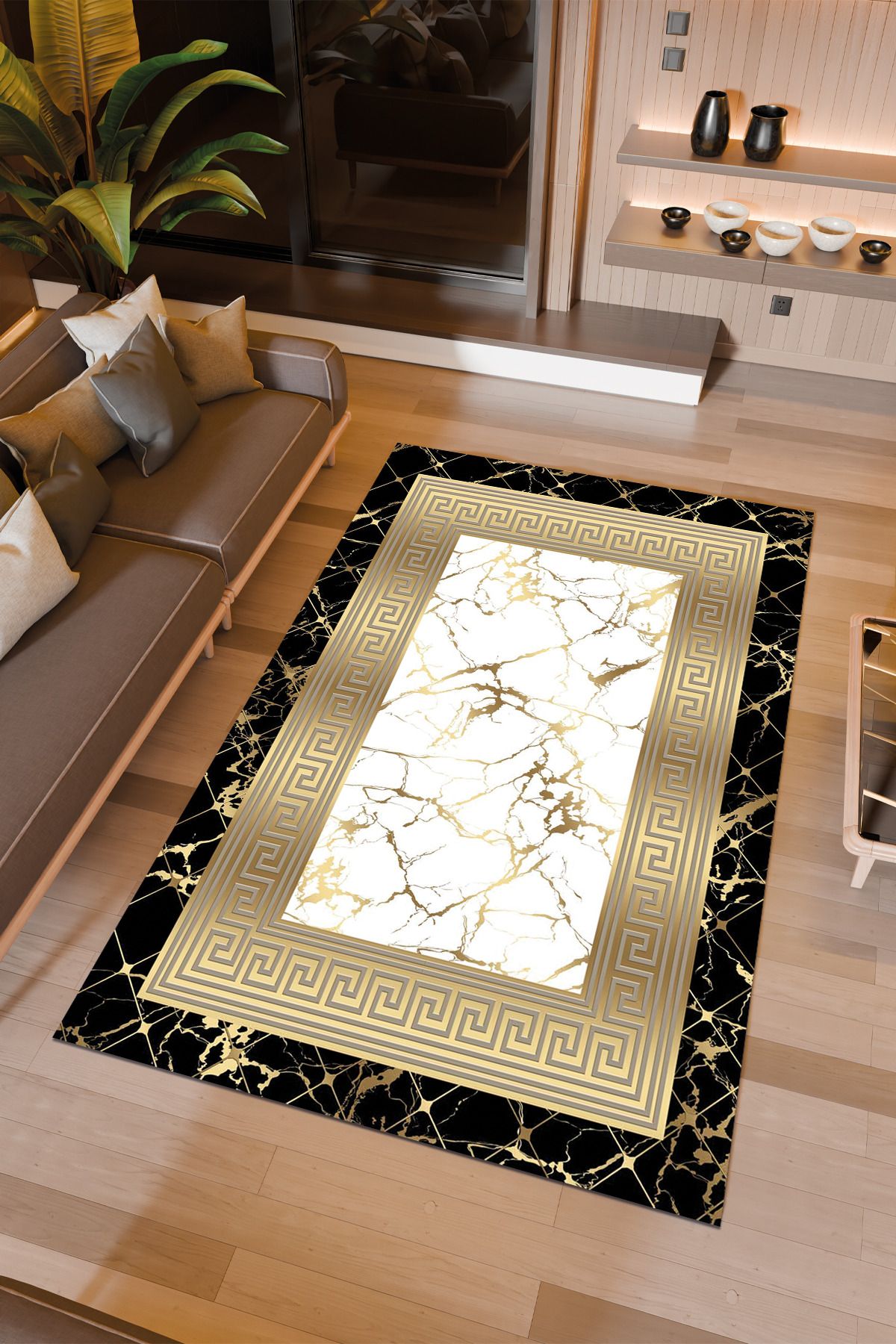 Halıcıoğlu home Dijital Baskı Makinede Yıkanabilir Kaymaz Taban Salon Halısı Yatak Odası Halısı & Yolluk Modelleri
