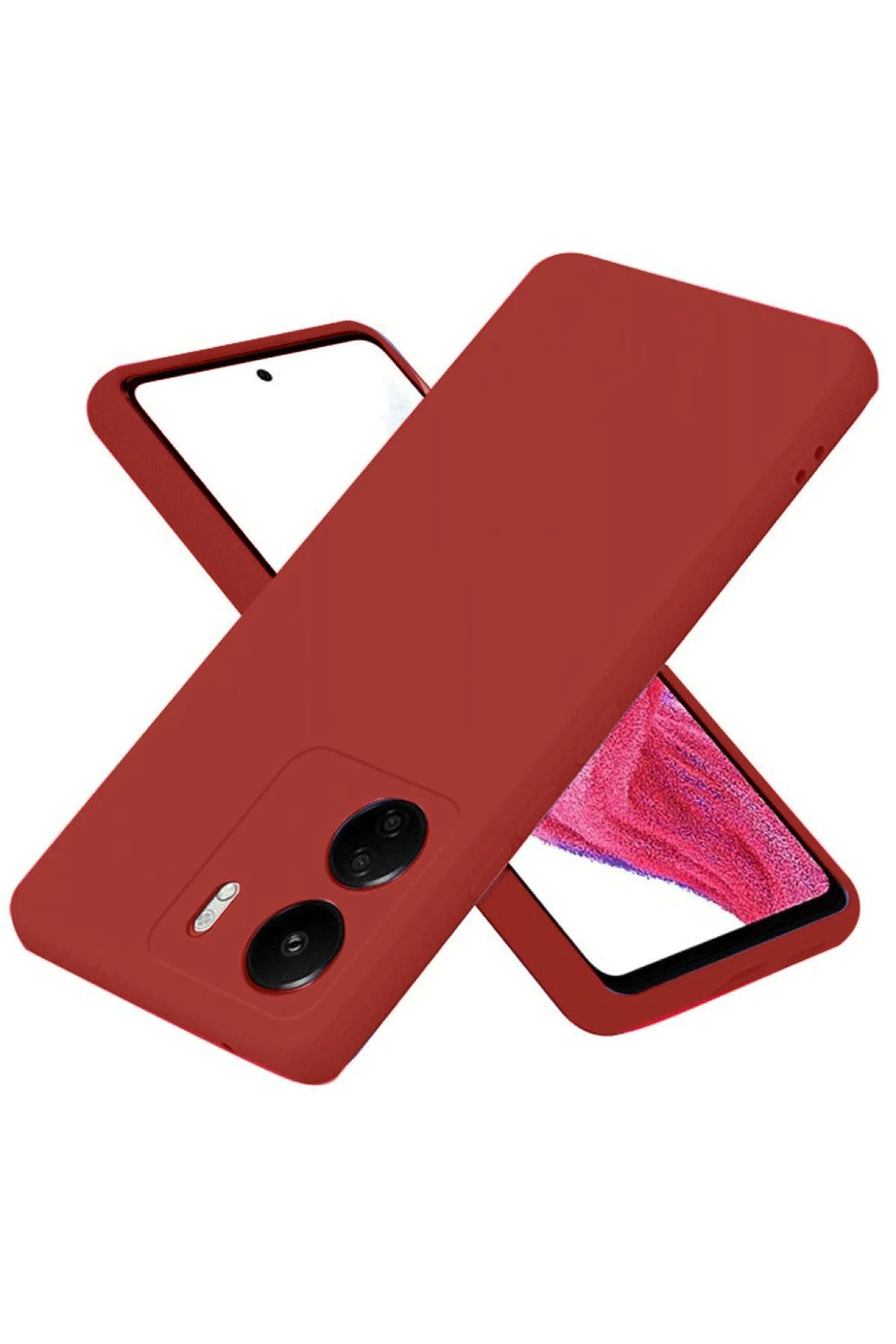 NewFace Xiaomi Redmi 13C Kılıf First Silikon - Bordo MRAYD