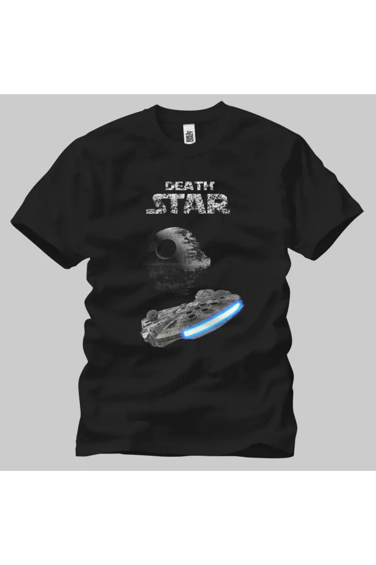 Built By Crazy Star Wars: Death Star vs Falcon Unisex Tişört