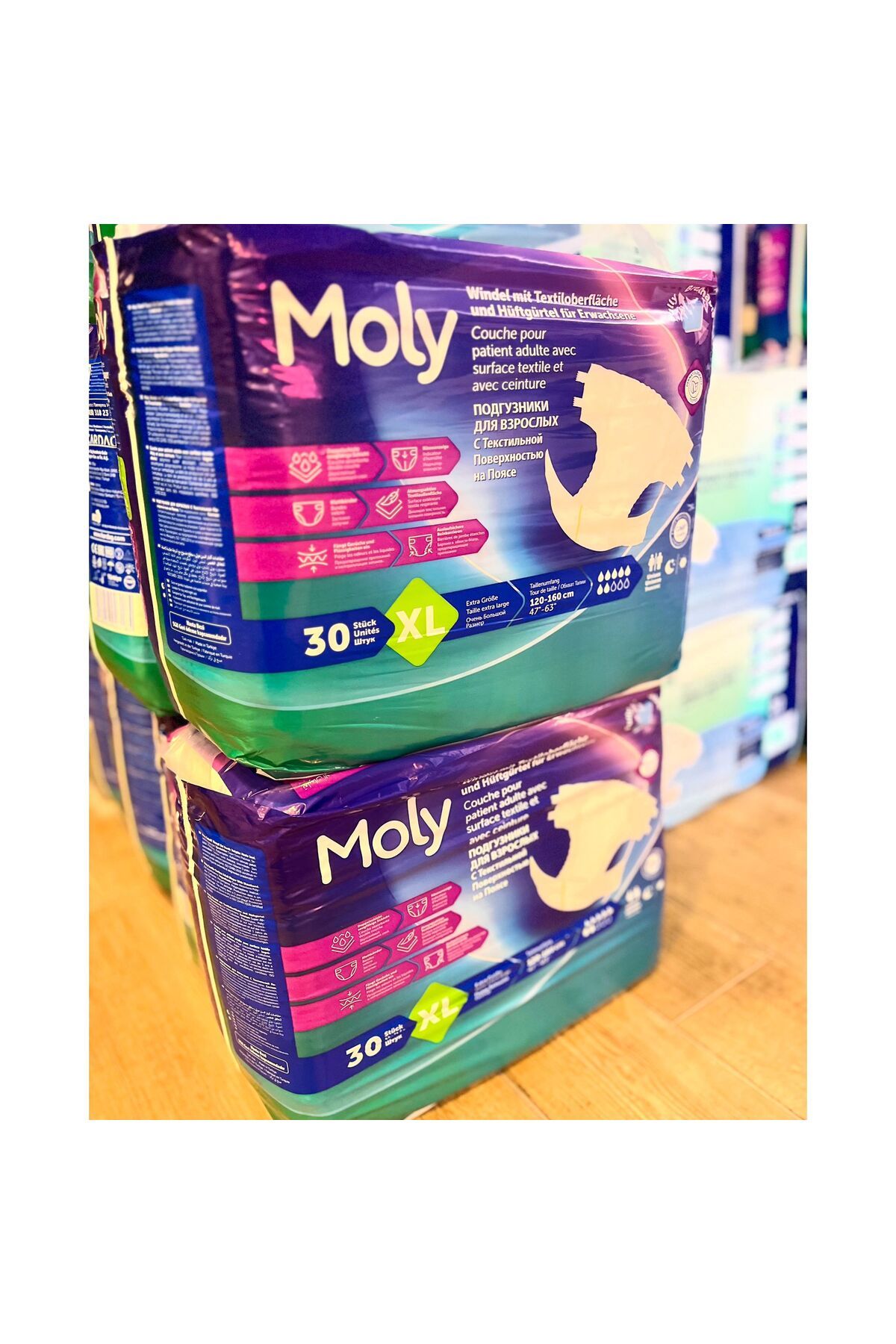 Moly XL BEDEN BELBANTLI HASTA BEZİ 30'LU (2'Lİ PAKET)