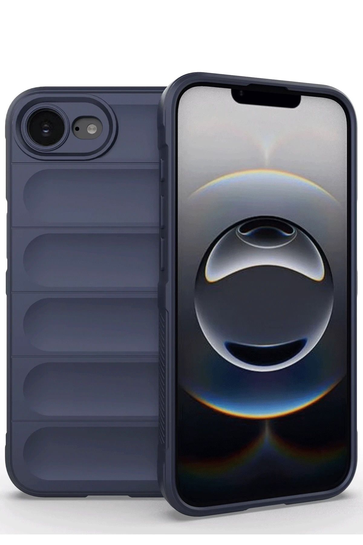 NewFace İPhone 16e Uyumlu Kılıf Optimum Silikon - Lacivert Mrayd