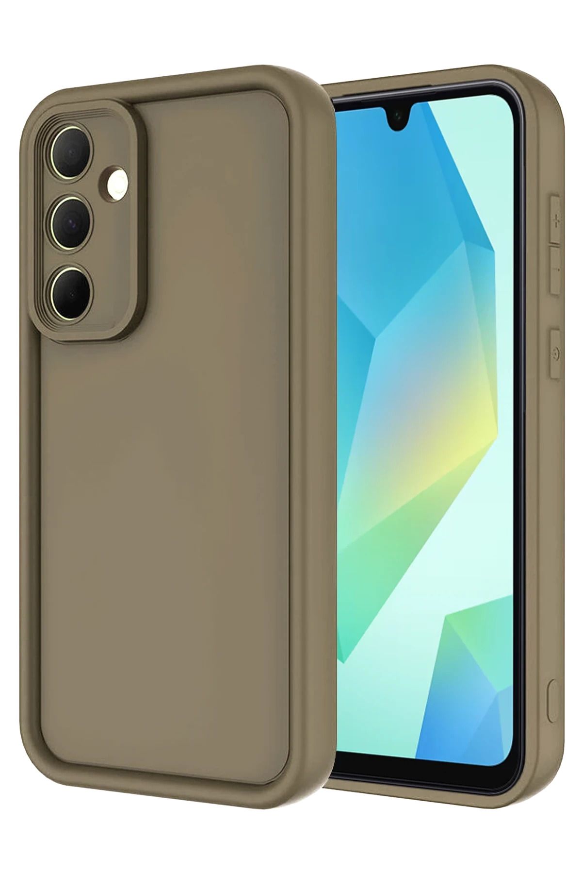NewFace Samsung Galaxy A16 5G Kılıf Viera Silikon - Kahverengi YKTSN