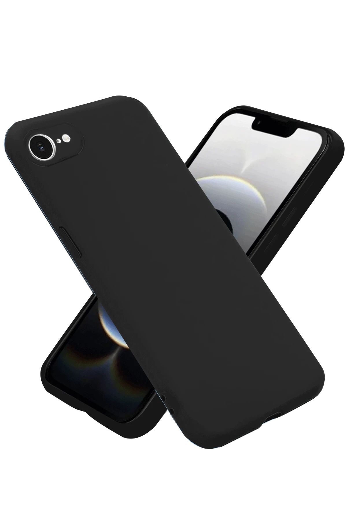 NewFace iPhone 16E Kılıf First Silikon - Siyah MRAYD