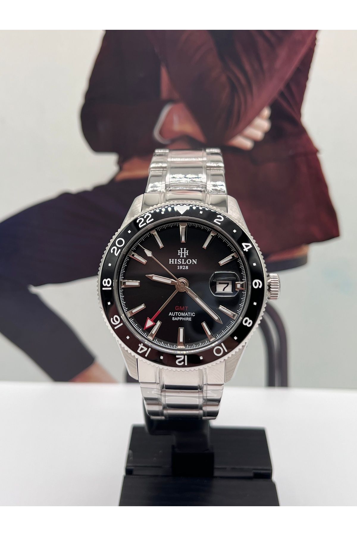 Hislon OTOMATİK GMT ERKEK KOL SAATİ 10 ATM SU GEÇİRMEZ 3 YIL GARANTİLİ