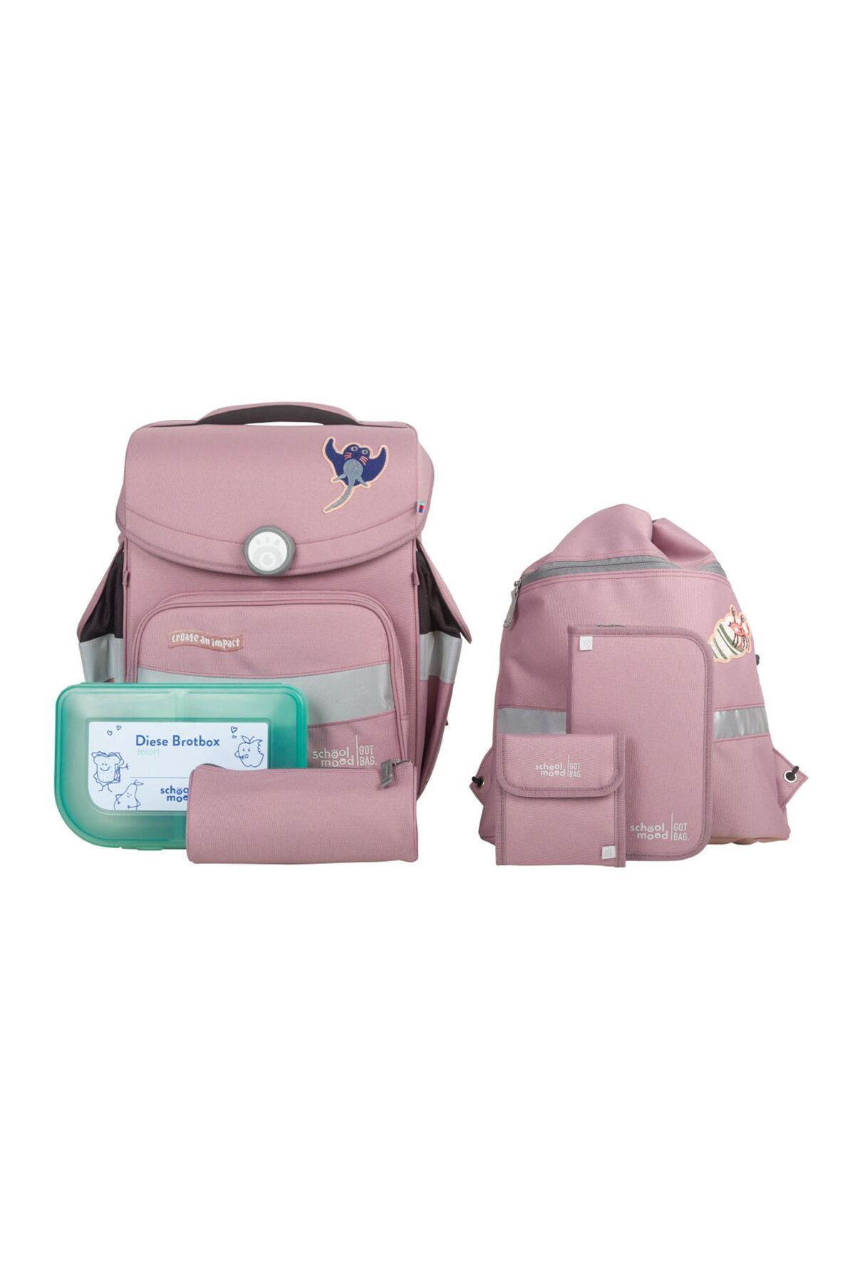 School Mood Set Ghiozdan Școlar 6 Piese. Ediție Got Bag Unisex - One Size